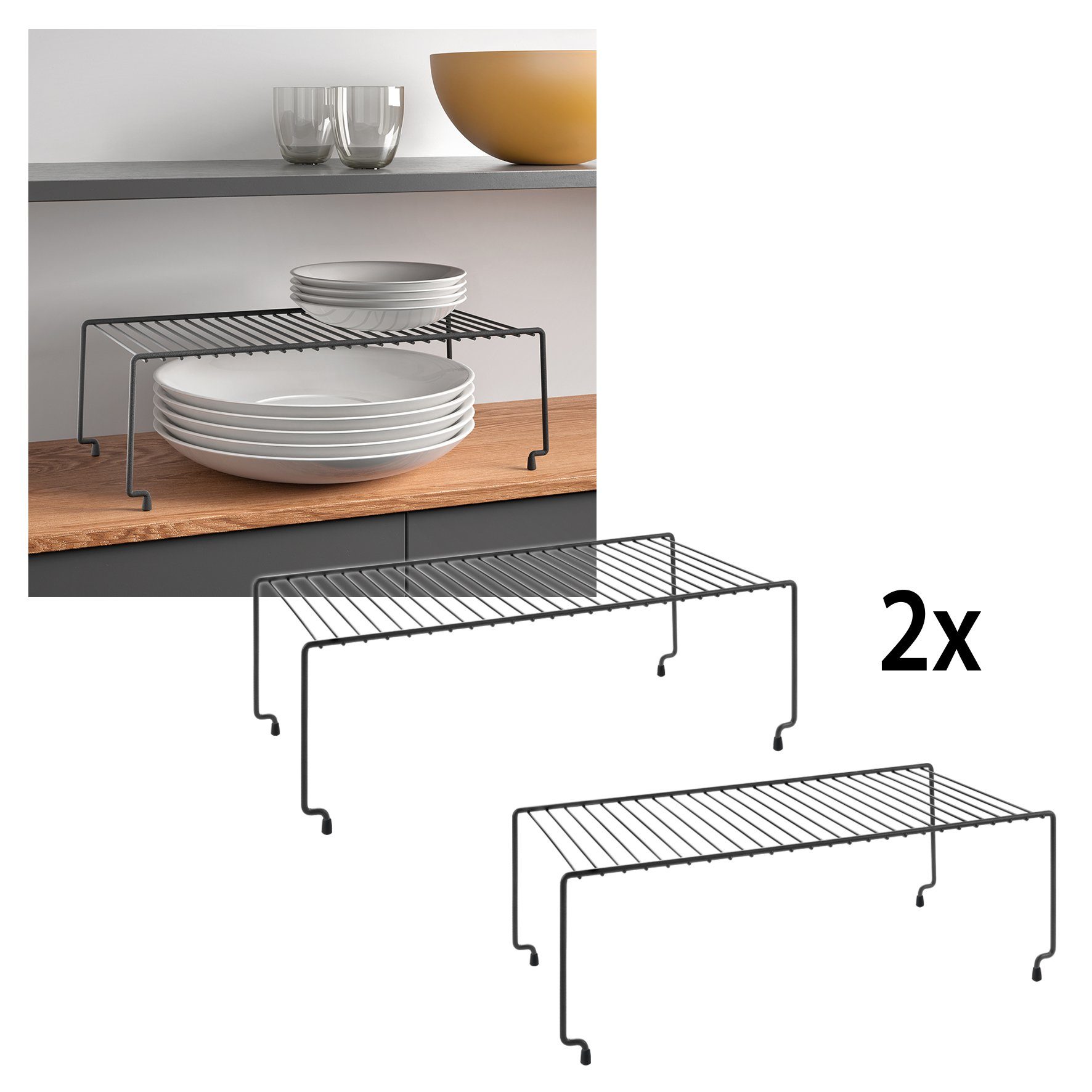 Metaltex Standregal Lava line Brooklyene, 2-tlg., stapelbar | Standregale