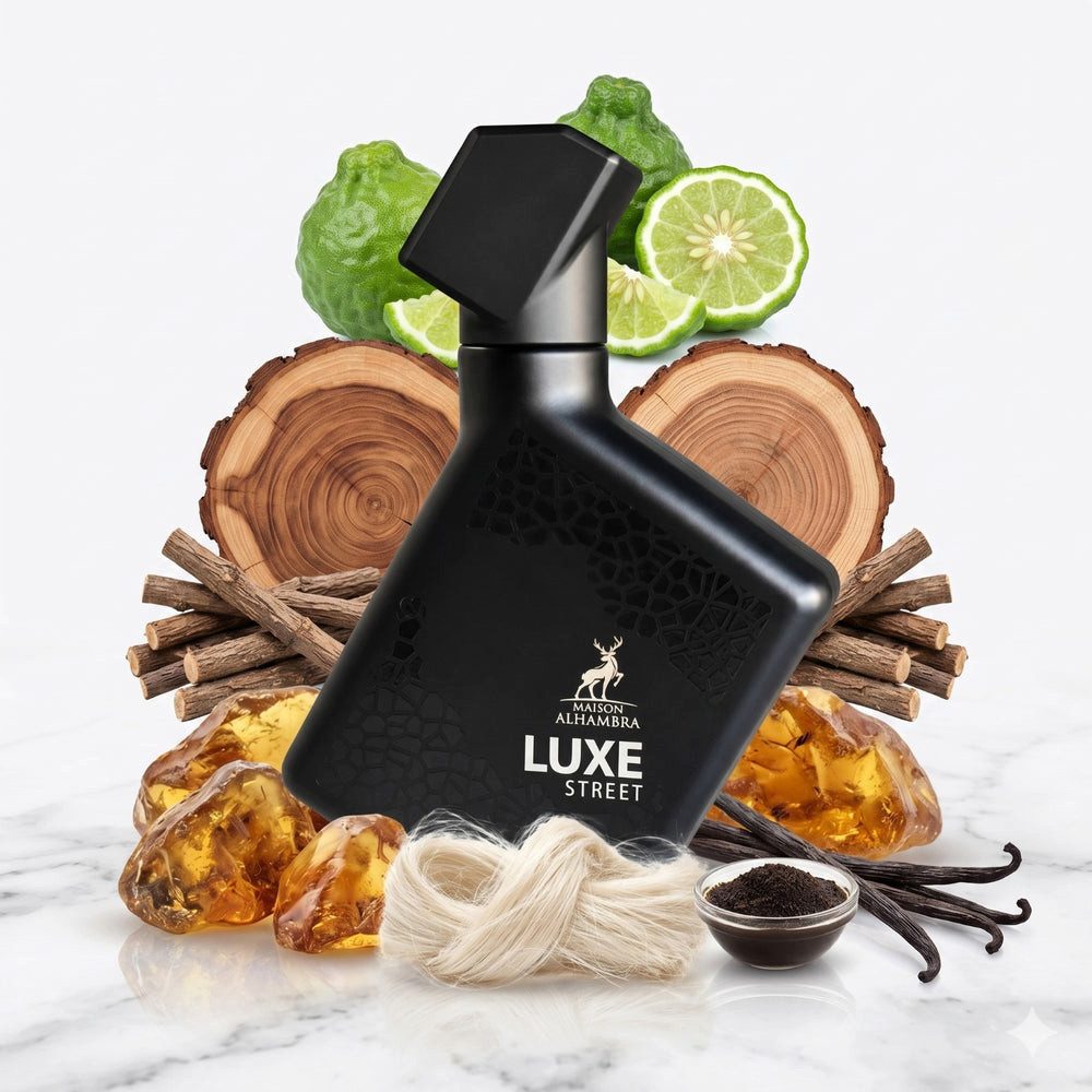 Maison Alhambra Duft-Set Luxe Street Eau de Parfum 100 ml + Parfümzerstäuber (leer) Set