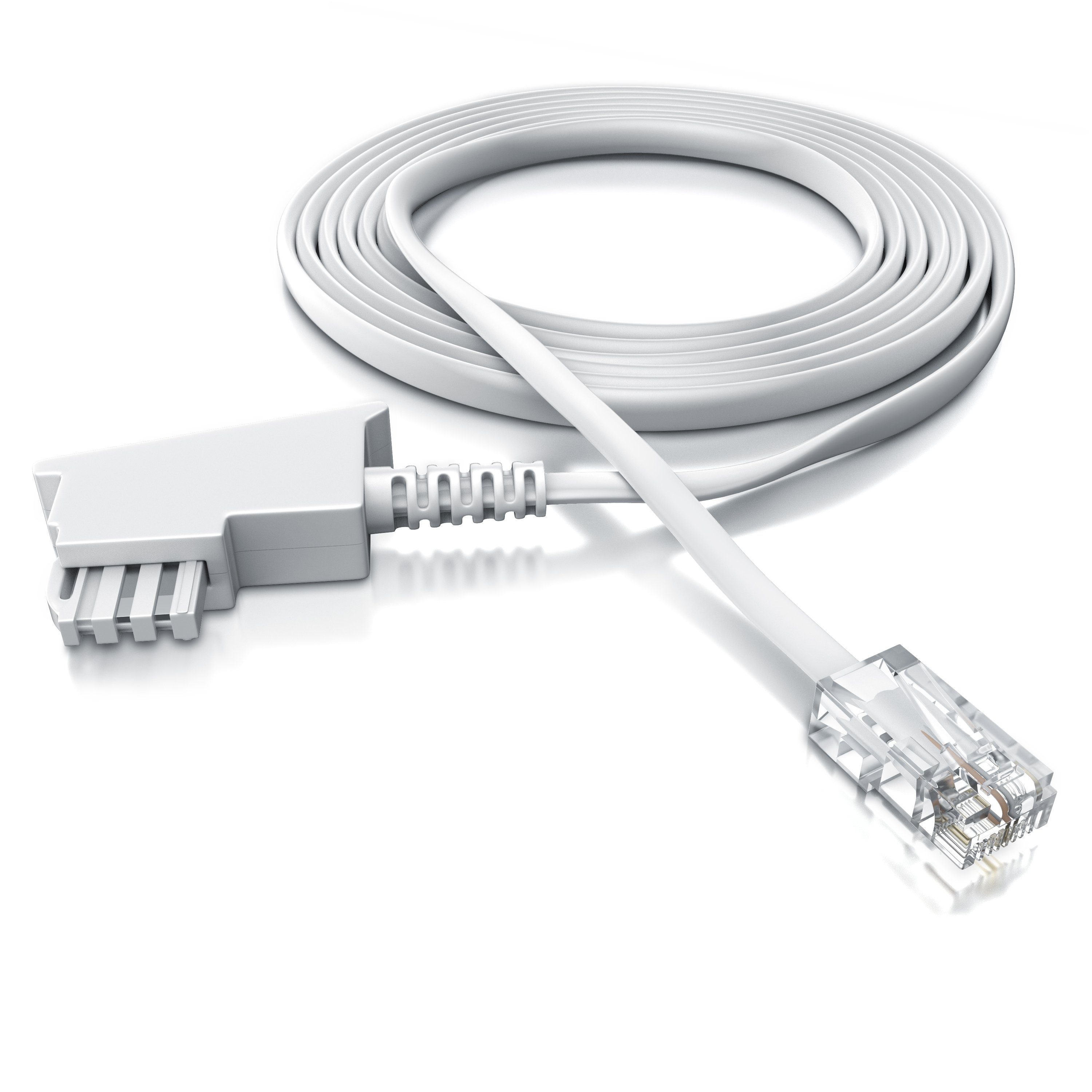 CSL Anschlusskabel Router an Telefondose Routerkabel - 3m Telefonkabel, TAE-F, RJ-45 (Ethernet) (300 cm), TAE-F auf RJ45, für Router, Fritzbox und Telefondose,  – Bild 4 von 5