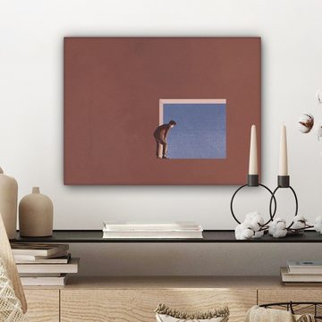 OneMillionCanvasses® Leinwandbild Mensch - Jahrgang - Design, (1 St), Wandbild Leinwandbilder, Aufhängefertig, Wanddeko 40x30 cm