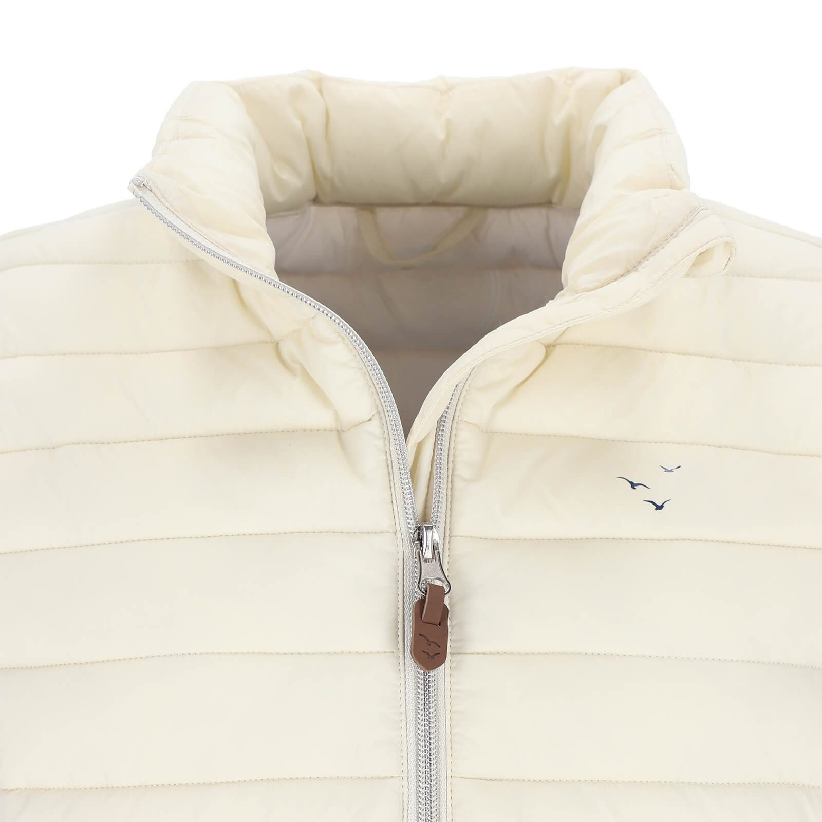 modAS Steppweste 13202 Damen Weste unifarben - mit Stehkragen und 2-Wege-Reißverschluss