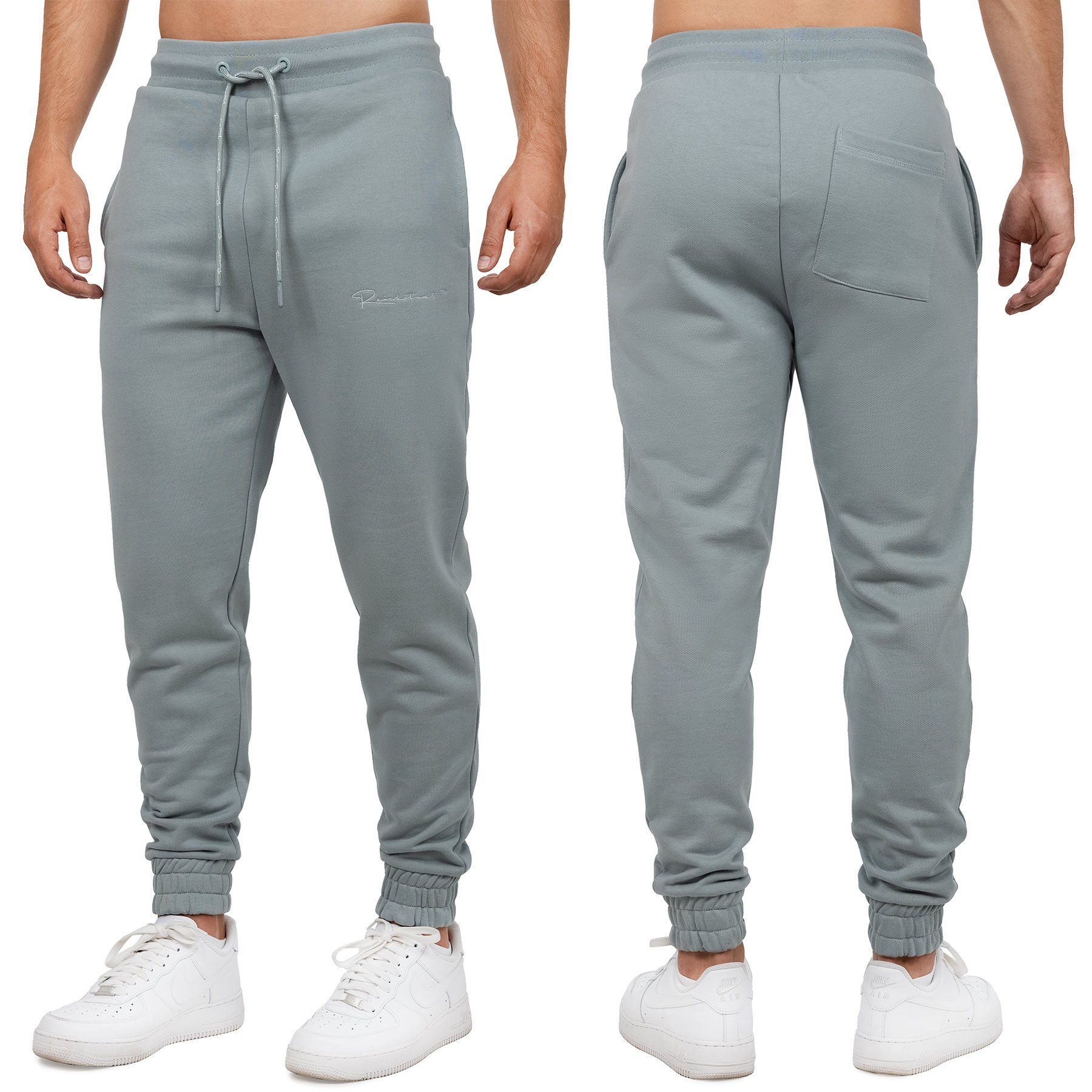 Moderne (1-tlg) eleganten Sporthose 23RS035 Mit Details Reichstadt Grau Jogginghose