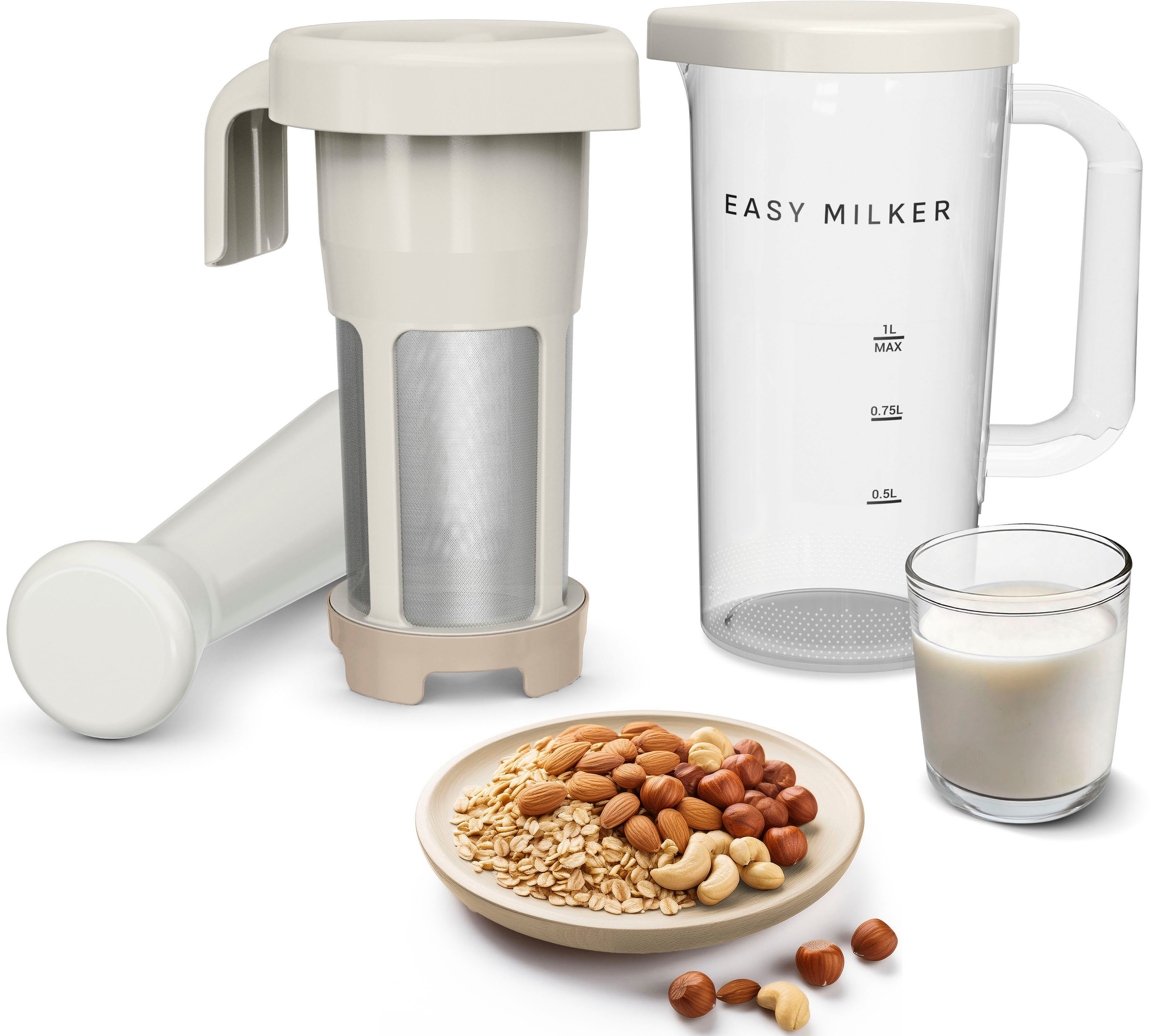 Tefal Zerkleinerer Easy Milker VZ700A, Pflanzenmilchzubereiter, kein Abfall, mit allen Stabmixern kompatibel
