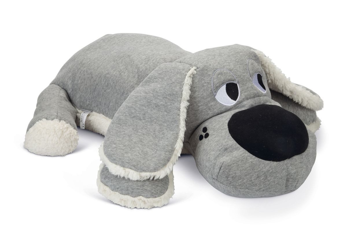 Tierkuscheltier Welpen Hundespielzeug Boomba XL 70 x 40 cm grau