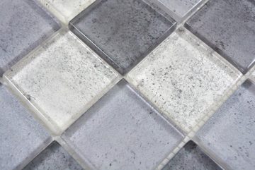 Mosani Mosaikfliesen Glasmosaik Mosaikfliesen cream grau anthrazit