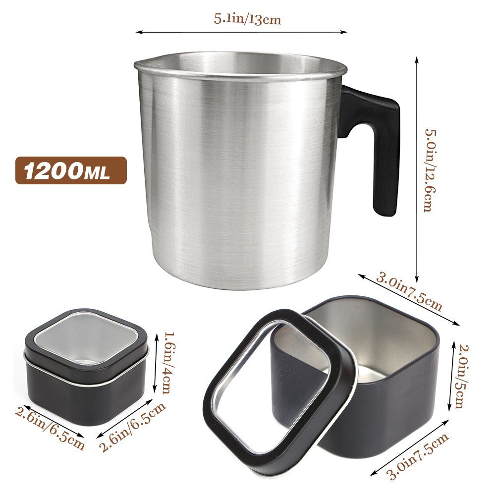 OSTWOLKE Bienenwachskerze Kerzenherstellung Kit DIY Candle Making Kit mit K günstig online kaufen