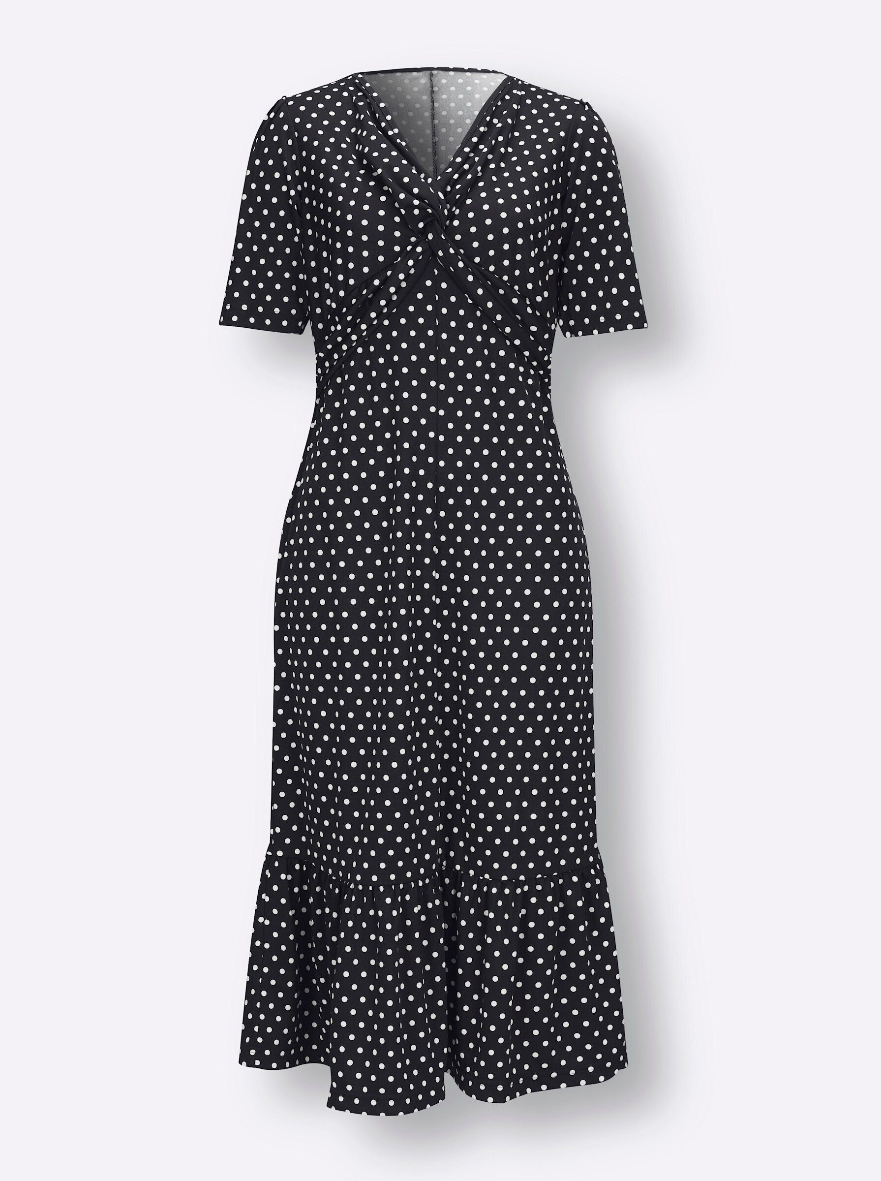 Sieh an! Jerseykleid Jersey-Kleid Kurzarm