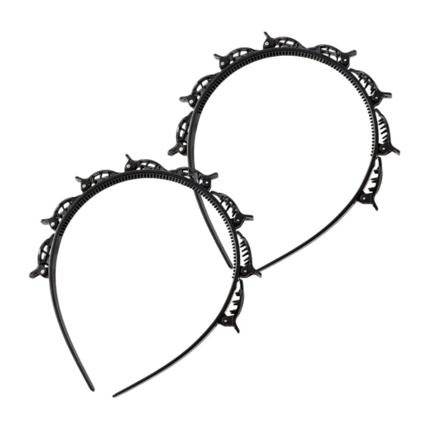 Haarreif 2 Stück Haarreif Stirnband Zahnstirnband Braid Tool Hair Twister