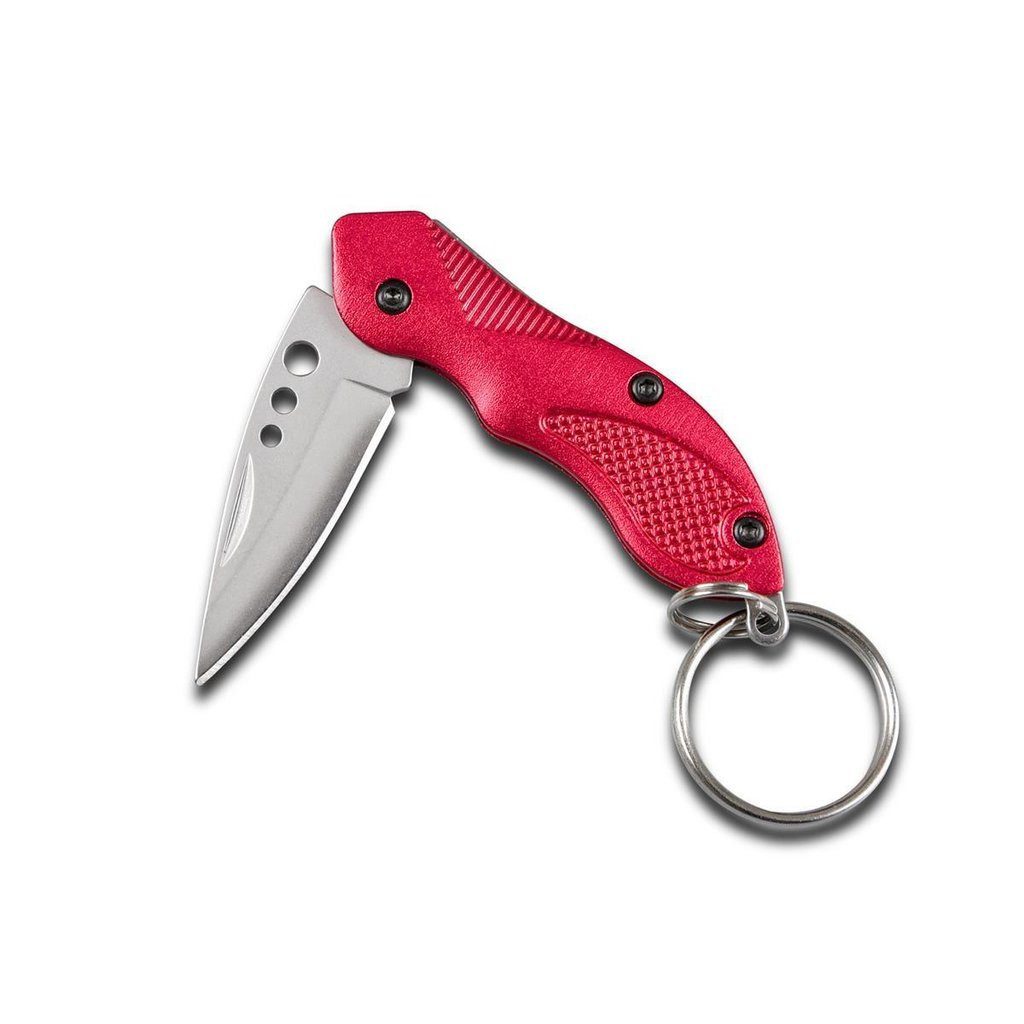 Munkees Universalmesser Klappmesser II in Rot für Alltag, Outdoor und Reise, (Einzelartikel), kompakt, robust, alltagstauglich