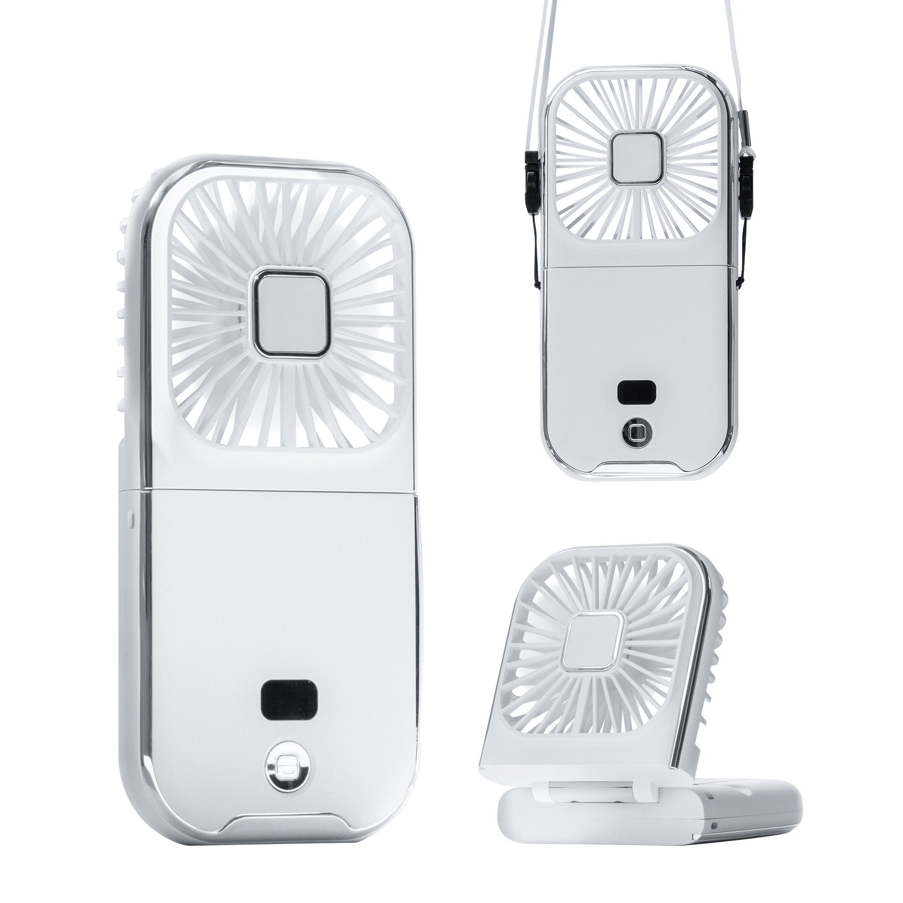 Mini USB-Ventilator Mini Ventilator, USB Ventilator Tischventilator mit 3000mAh Akku