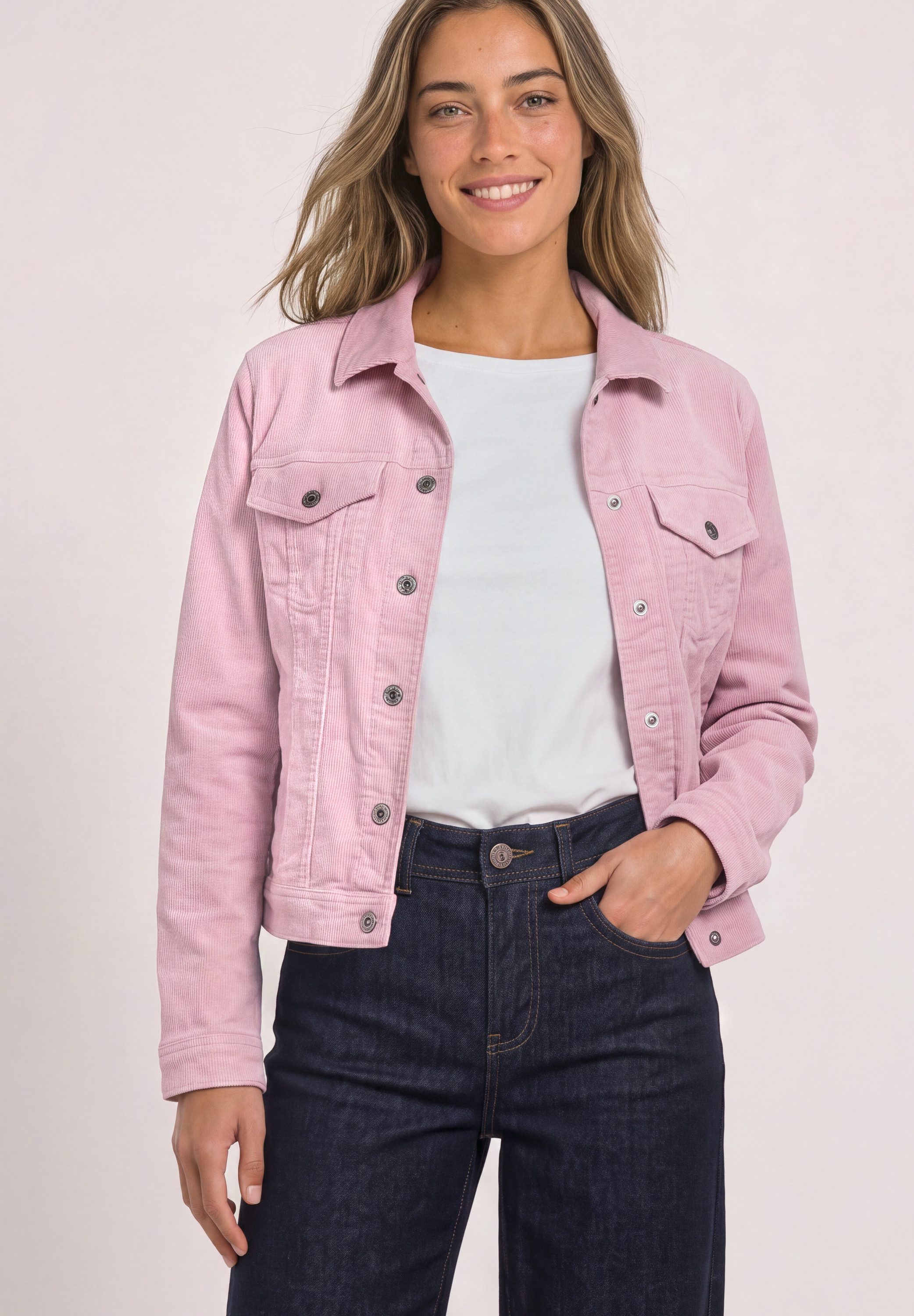 STREET ONE Cordjacke mit Brusttaschen