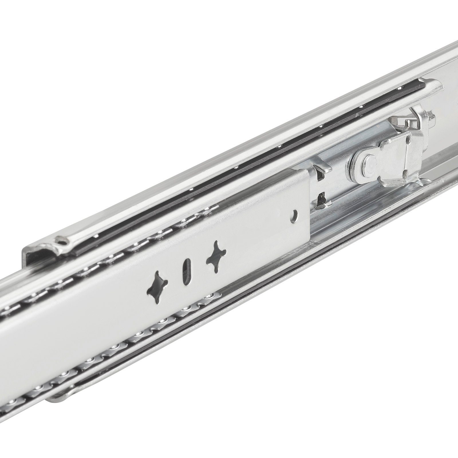 SO-TECH® Auszug Schwerlastauszug 100 kg mit Lock-in/out Einrastfunktion (2 St), blauer Hebel, KV2-100-H53-L300-LC 300 mm
