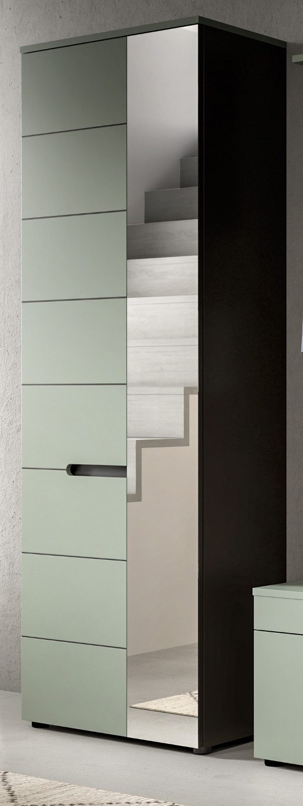 Inn.Furn Garderobenschrank Cooper (Garderobe und Schuhschrank in Salbei Grü günstig online kaufen