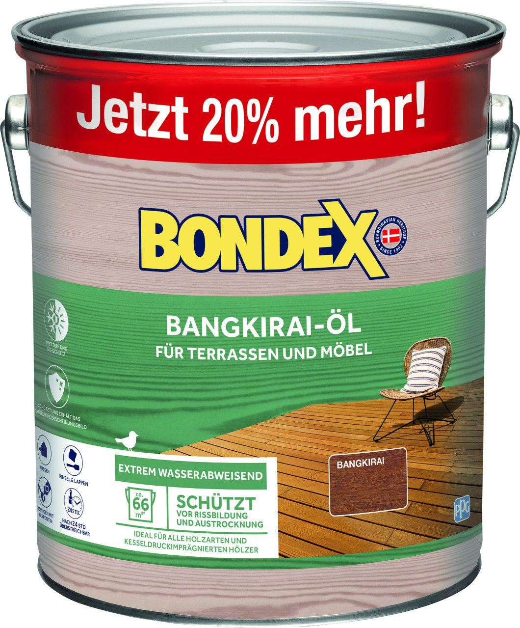 Bondex Hartholzöl Bondex Bangkirai Öl 3 L