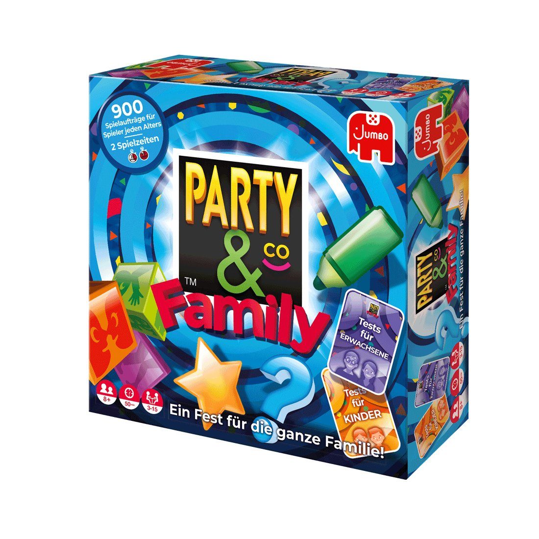 Jumbo Spiele Spiel Jumbo Spiele 19893 Party & Co Family, Partyspiel, Jumbo 19893 Party & Co Family, Partyspiel, Made in Europe