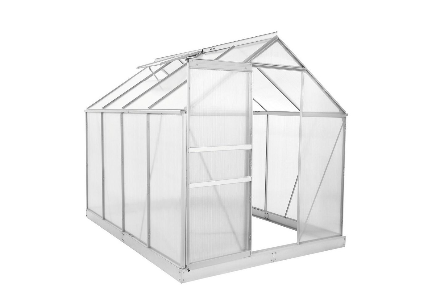 Zelsius Gewächshaus Aluminium Gewächshaus SET,4 mm Platten, inkl. Fundament-Rahmen, BxTxH: 190.00 x 250 x 195 cm weiß | Rabatt: 29% Zelsius Gewächshaus Aluminium Gewächshaus SET,4 mm Platten, inkl. Fundament-Rahmen, BxTxH: 190.00 x 250 x 195 cm weiß | Rabatt: 29%