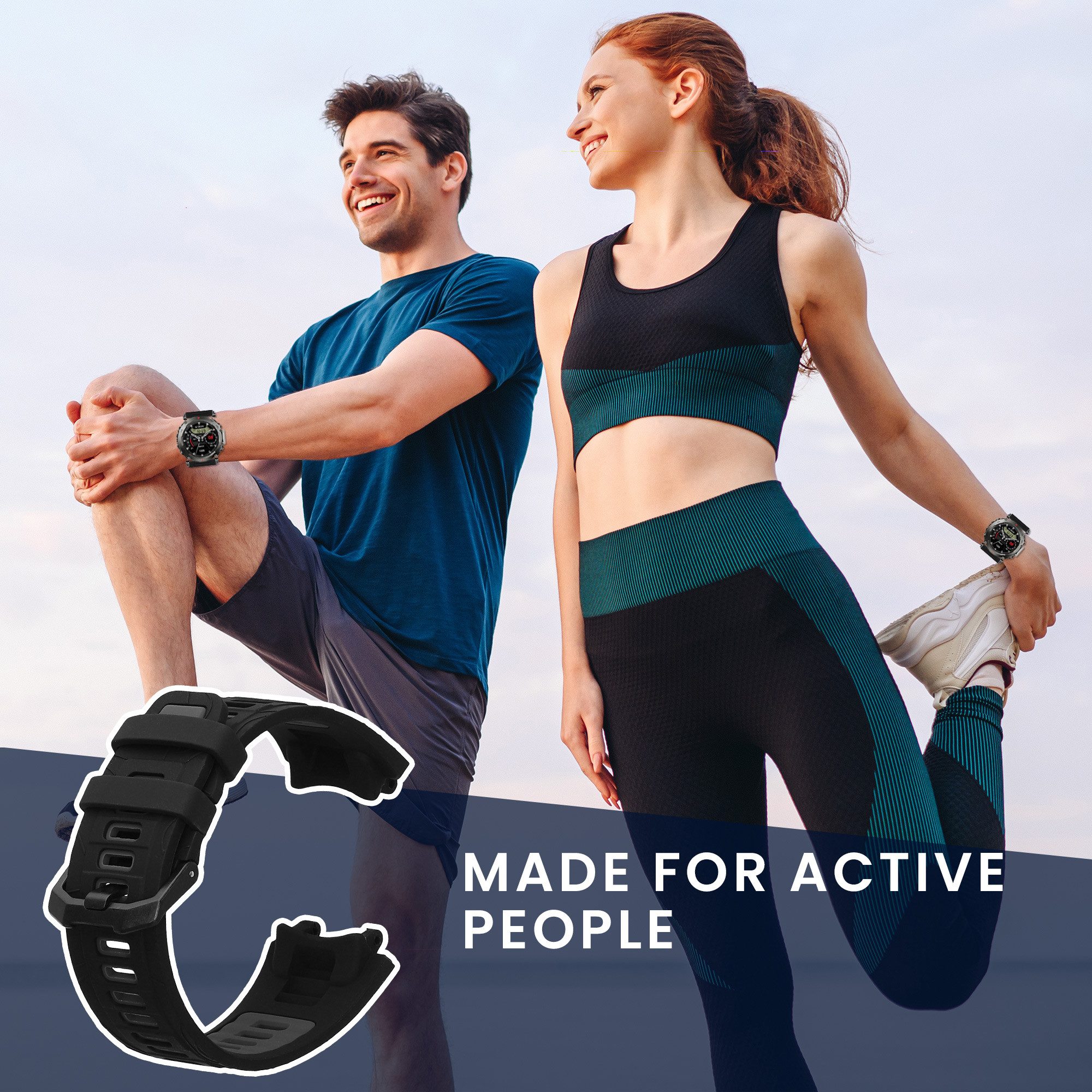 kwmobile Uhrenarmband für Amazfit T-Rex 3 Armband Smartwatch, 1-tlg., Ersatzarmband für Fitnesstracker - Wechselarmband Smartwatch
