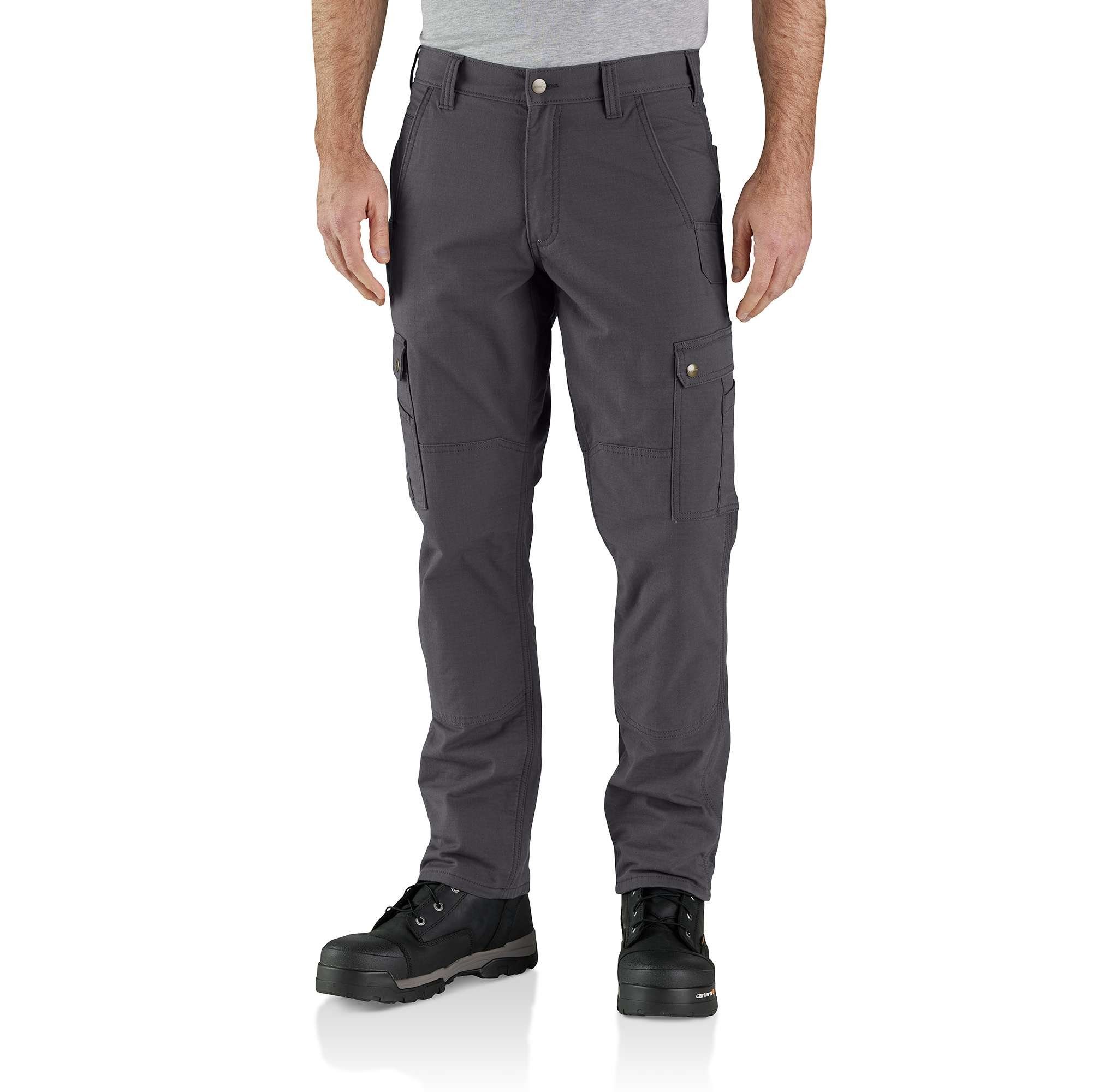 Carhartt Arbeitshose Carhartt RIPSTOP CARGO FLEECE WORK shadow 105491 PANT LINED (1-tlg)