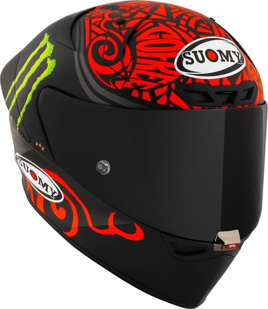 Suomy Motorradhelm S1-XR GP Bagnaia Monster Replica 2024 Helm, Notfallsystem-Polsterung (EQRS)