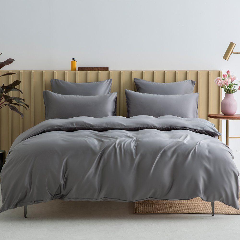 BYSURE Bettwäsche, Satin, 2 teilig, Satin günstig online kaufen