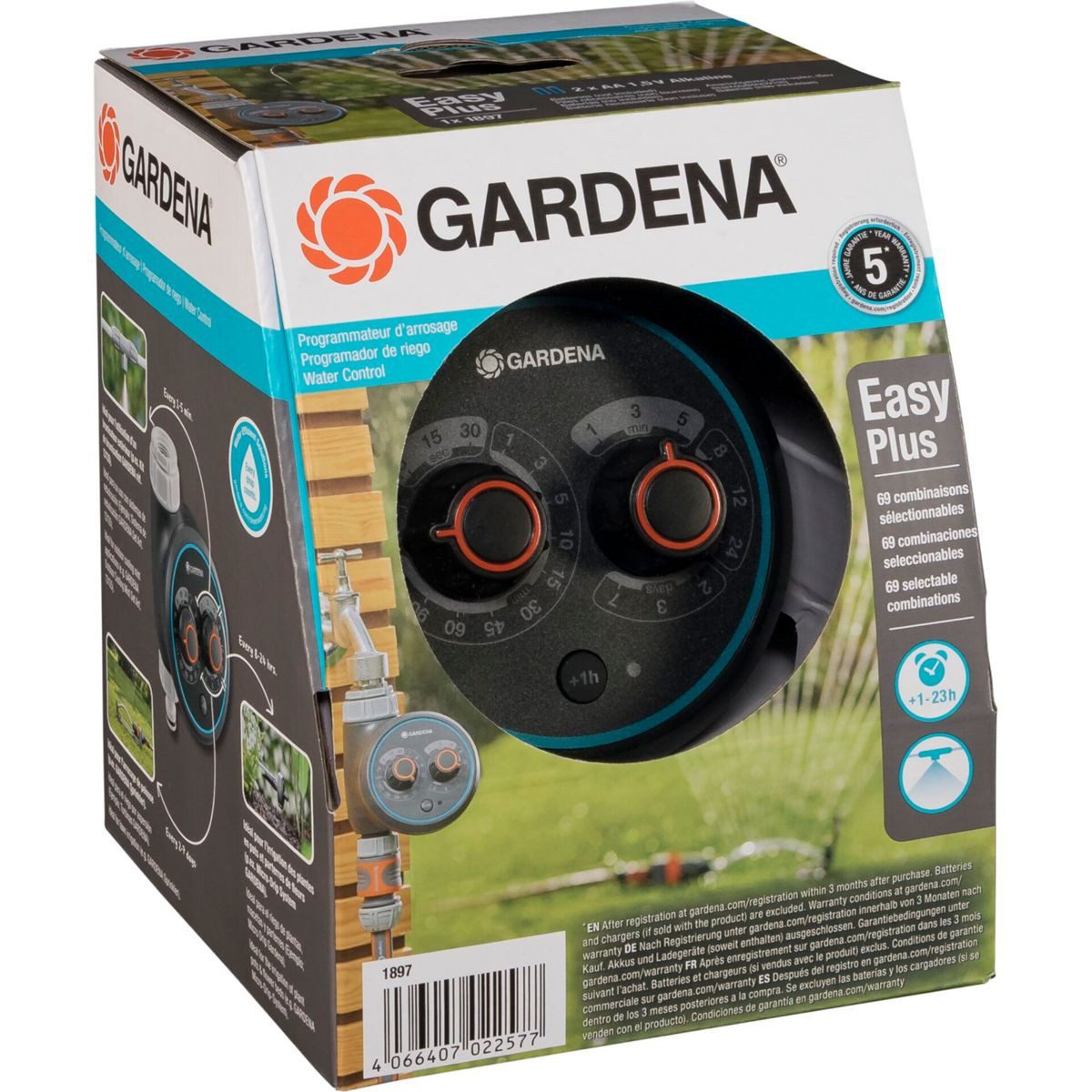 GARDENA Bewässerungssystem Water Control EasyPlus, Gartenbewässerungssystem