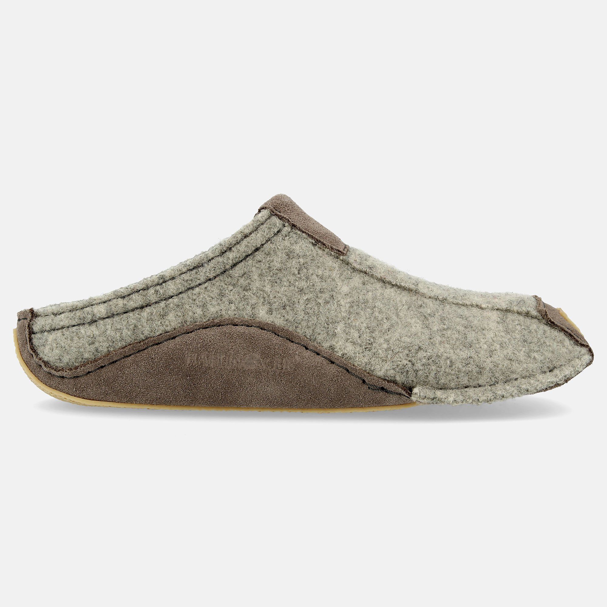 Haflinger Pocahontas Шлепанцы aus gewalkter Wolle mit Gummisohle Hausschuh