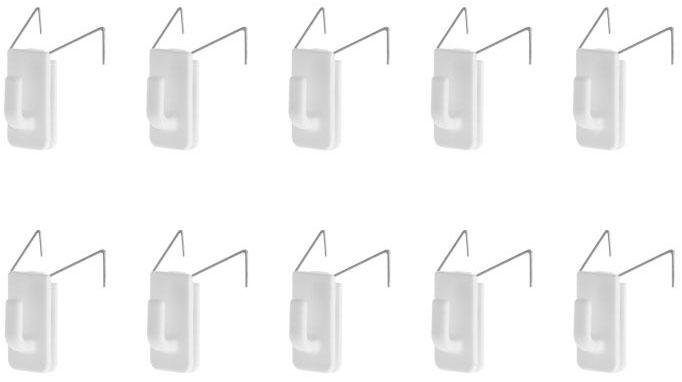 LICHTBLICK ORIGINAL Klemmfix Fensterhaken, Fensterdekoration, (Set, 10-tlg) günstig online kaufen