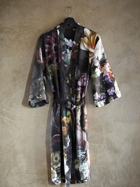 Essenza Kimono Sarai Fleur Festive, Kurzform, Baumwolle, Kimono-Kragen, Gürtel, mit wunderschönem Blumenprint