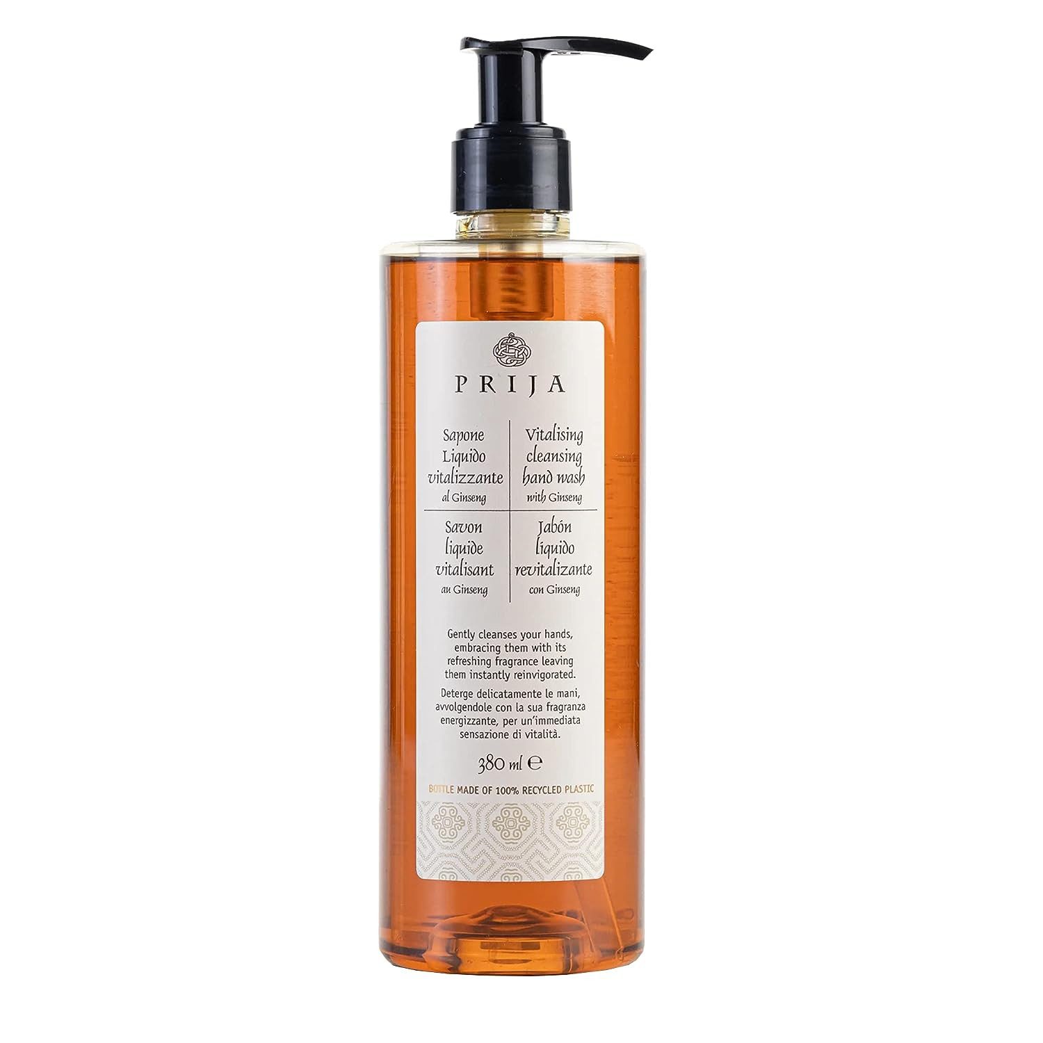 PRIJA Flüssigseife PRIJA vitalisierend mit Ginseng 380ml Hotelseife Seife, 1-tlg.