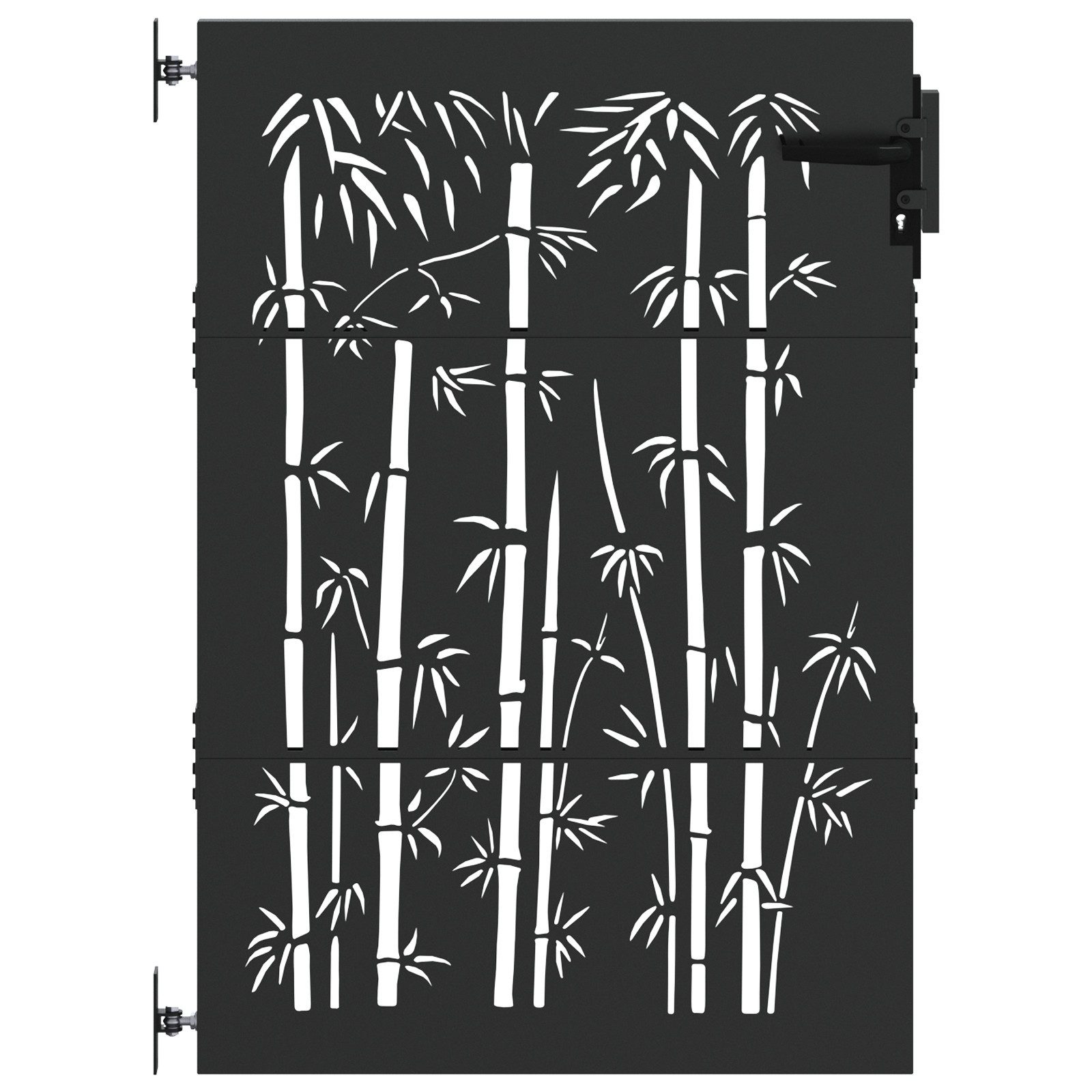 vidaXL Gartentor Gartentor Schwarz 105 x günstig online kaufen