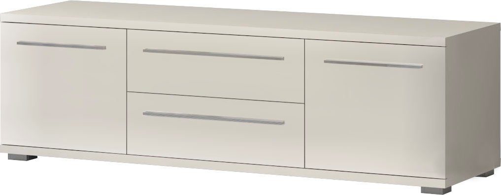 OTTO home Lowboard Piano TV-Kommode in Breite 165 oder 180 cm mit Soft-Close-Funktion, Hochglanz UV-lackiert, Br 180 cm mit versch. Tür- und Schubkastenmaße
