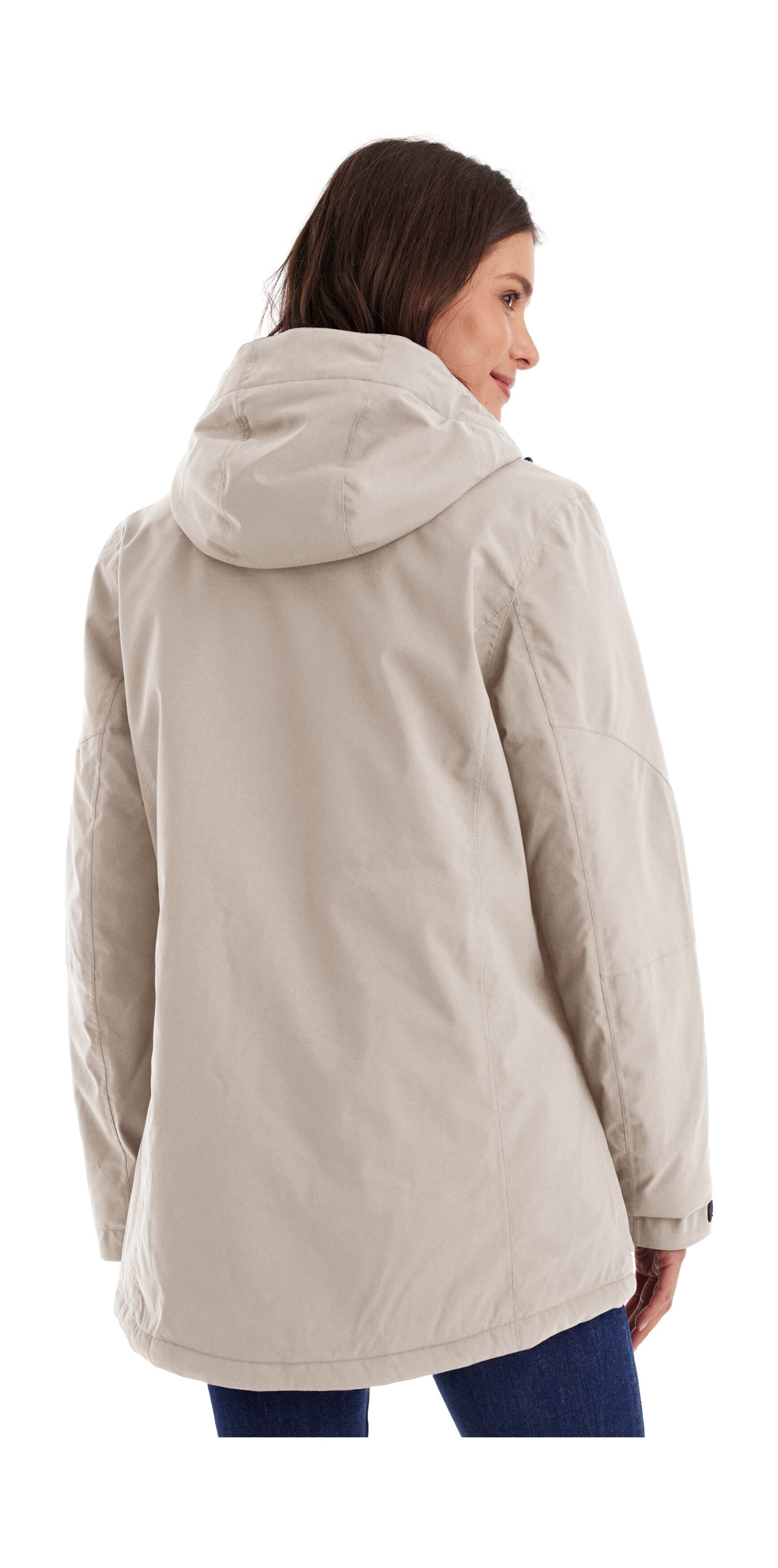 Killtec Funktionsjacke Damen Jacke Wasserdichte, atmungsaktive Damenjacke mit abnehmbarer Kapuze