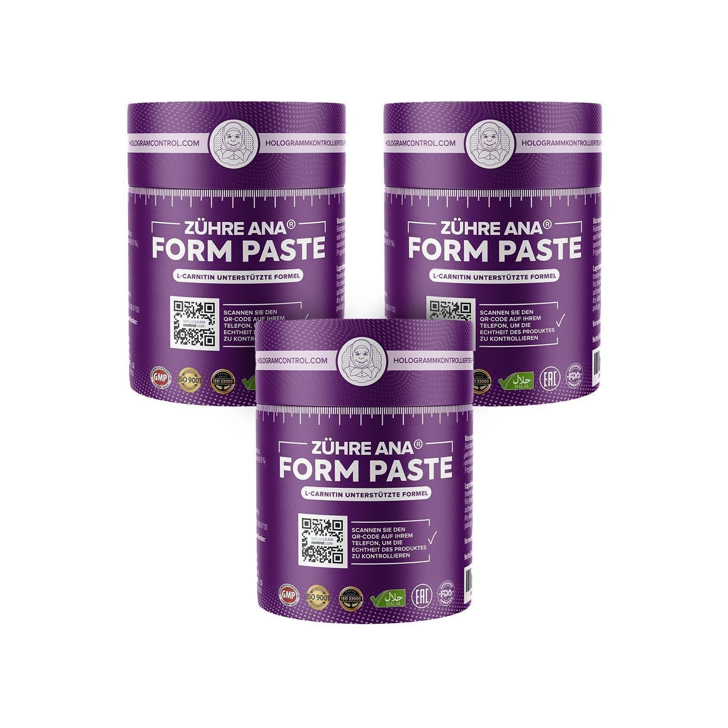 Zühre Ana® Form Paste – Stoffwechselmischung mit grünem Tee und L-Carnitin Paste, 720 g, Natürliche Form Paste