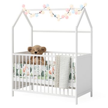 Bellabino Babybett Nika, mit 3-fach höhenverstellbarem Lattenrost, umbaubar zum Juniorbett