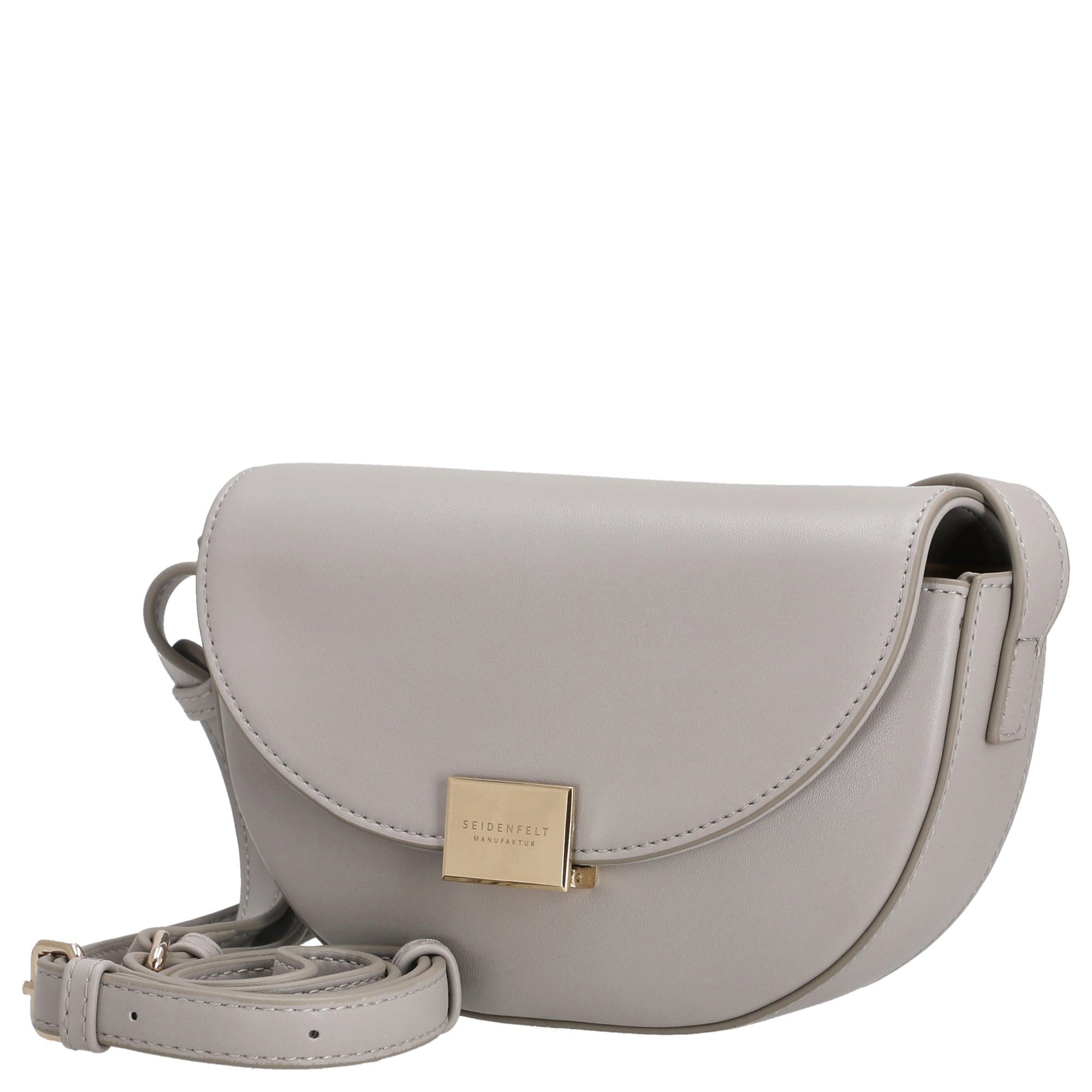 Seidenfelt Manufaktur Umhängetasche Ellanda Sadle - Umhängetasche 21 cm (light grey)