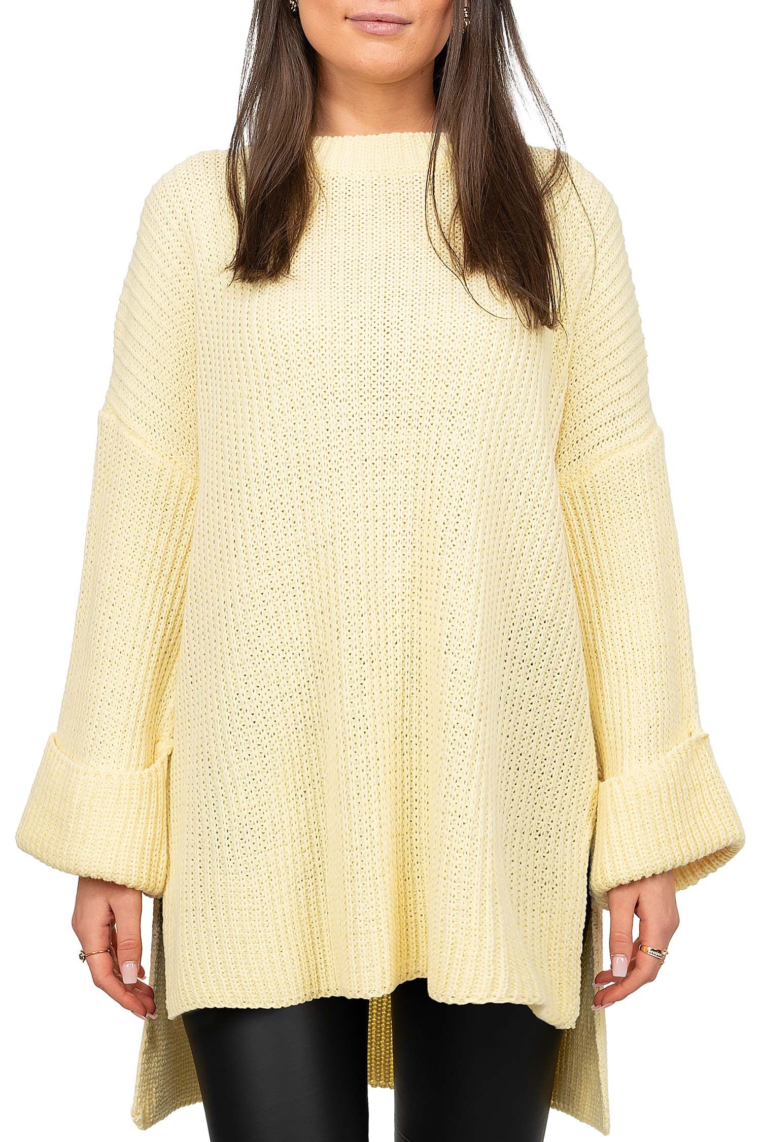 Reichstadt Strickpullover Gemütlicher Oversized Pullover 25RSW067 (1-tlg) W günstig online kaufen