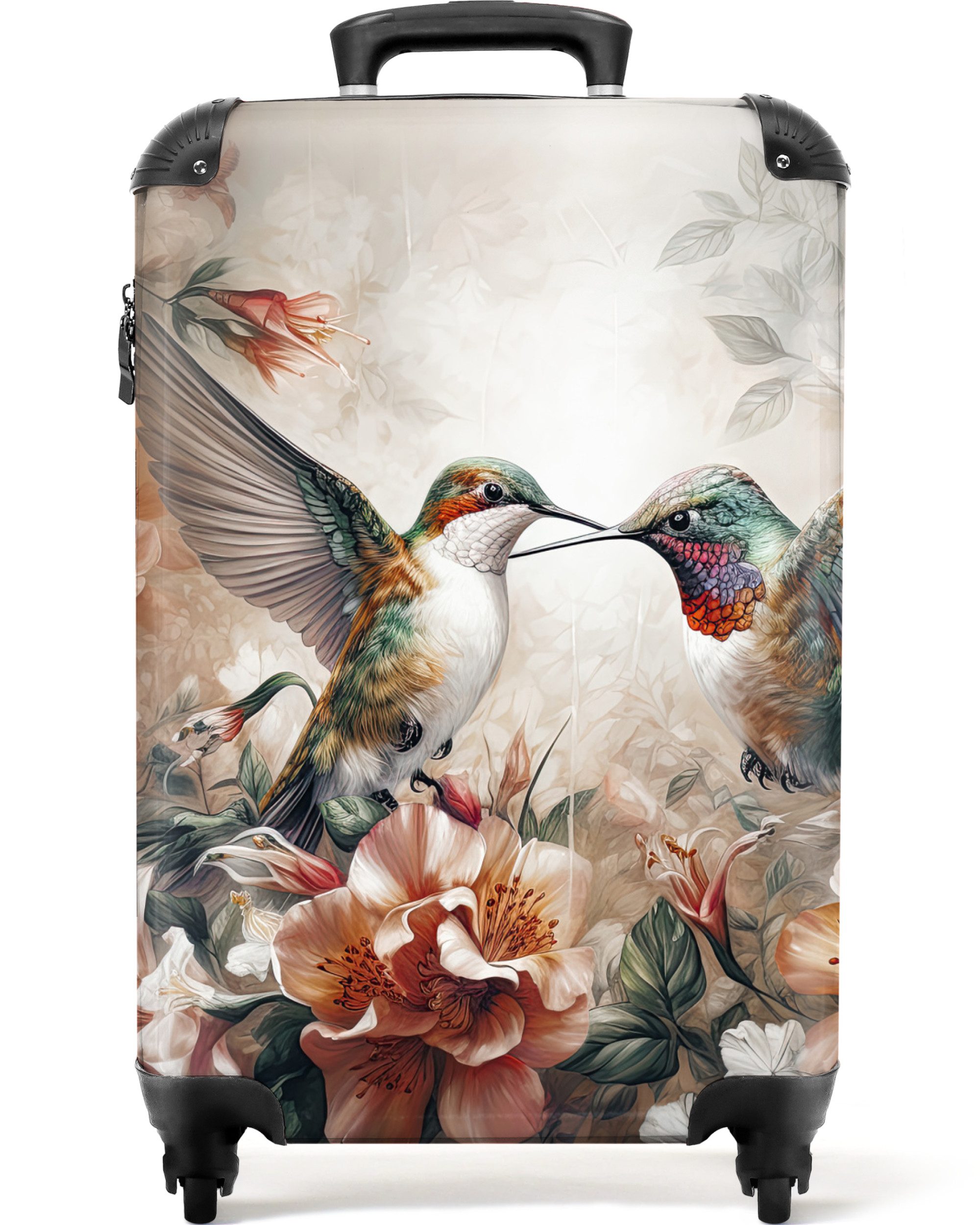 NoBoringSuitcases.com© Hartschalen-Trolley Kolibri - Vögel - günstig online kaufen