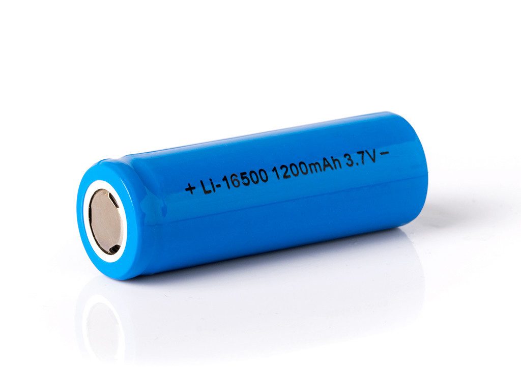 Keeppower Li-ion Akku 16500 mit 1200mAh 3,7V, 49,6x16,3mm Akku