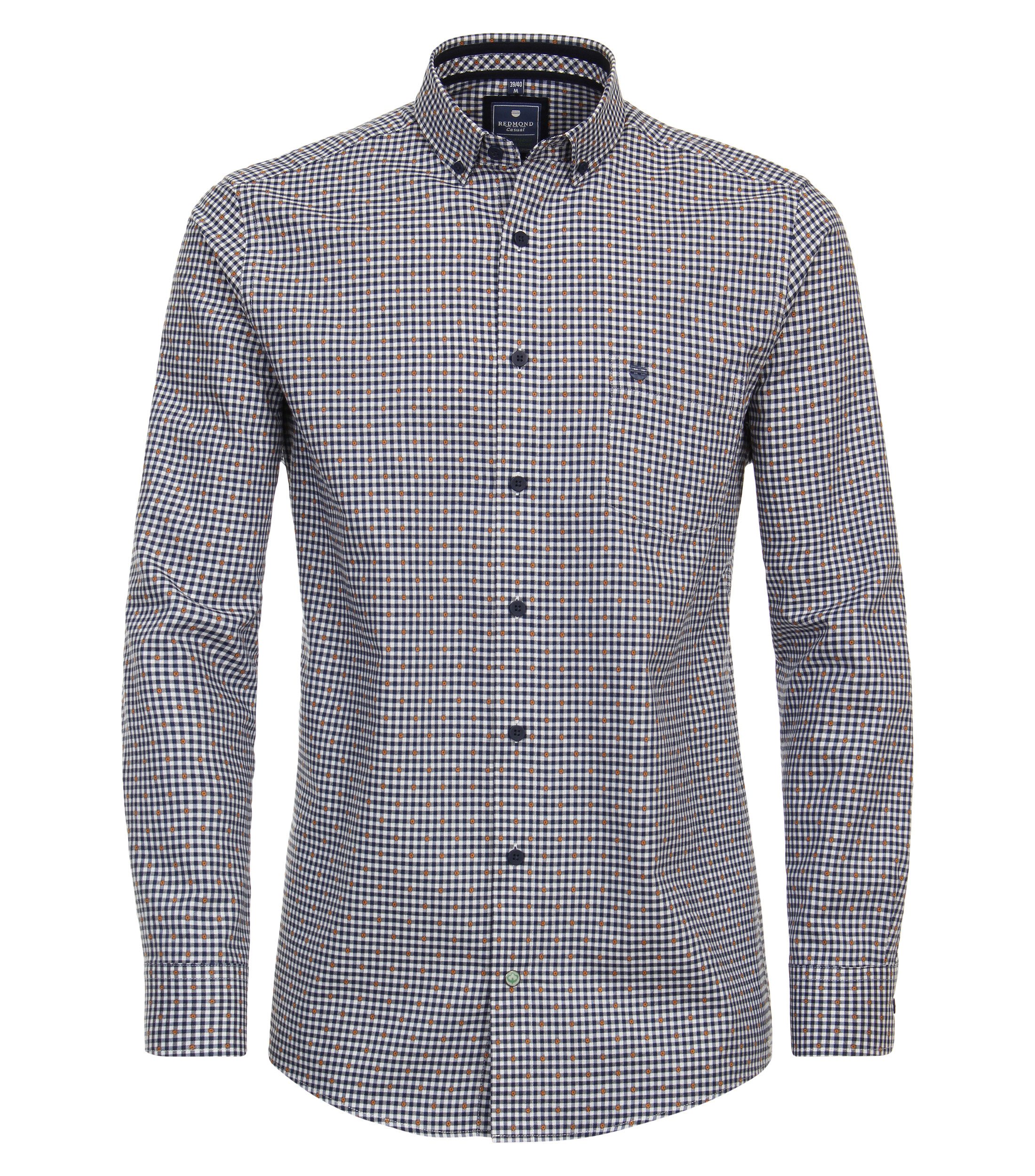 Langarmhemd kariert Comfort Fit