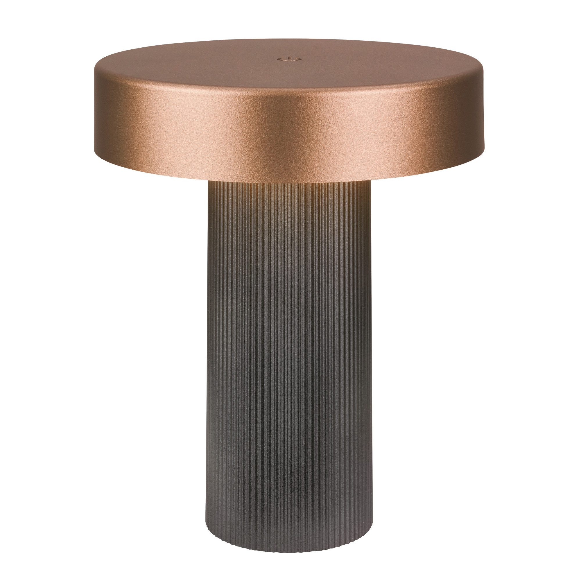 Briloner Leuchten LED Tischleuchte Tischlampe kabellos Akku USB-C dimmbar Touch, LED wechselbar, 2700K - Extra-Warmweiß, 16x20 cm, Akku tauschbar, Indoor/Outdoor, Wohnzimmer, Balkon