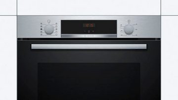 BOSCH Einbaubackofen Serie 4 HRA534BS0, mit Teleskopauszug nachrüstbar, ecoClean