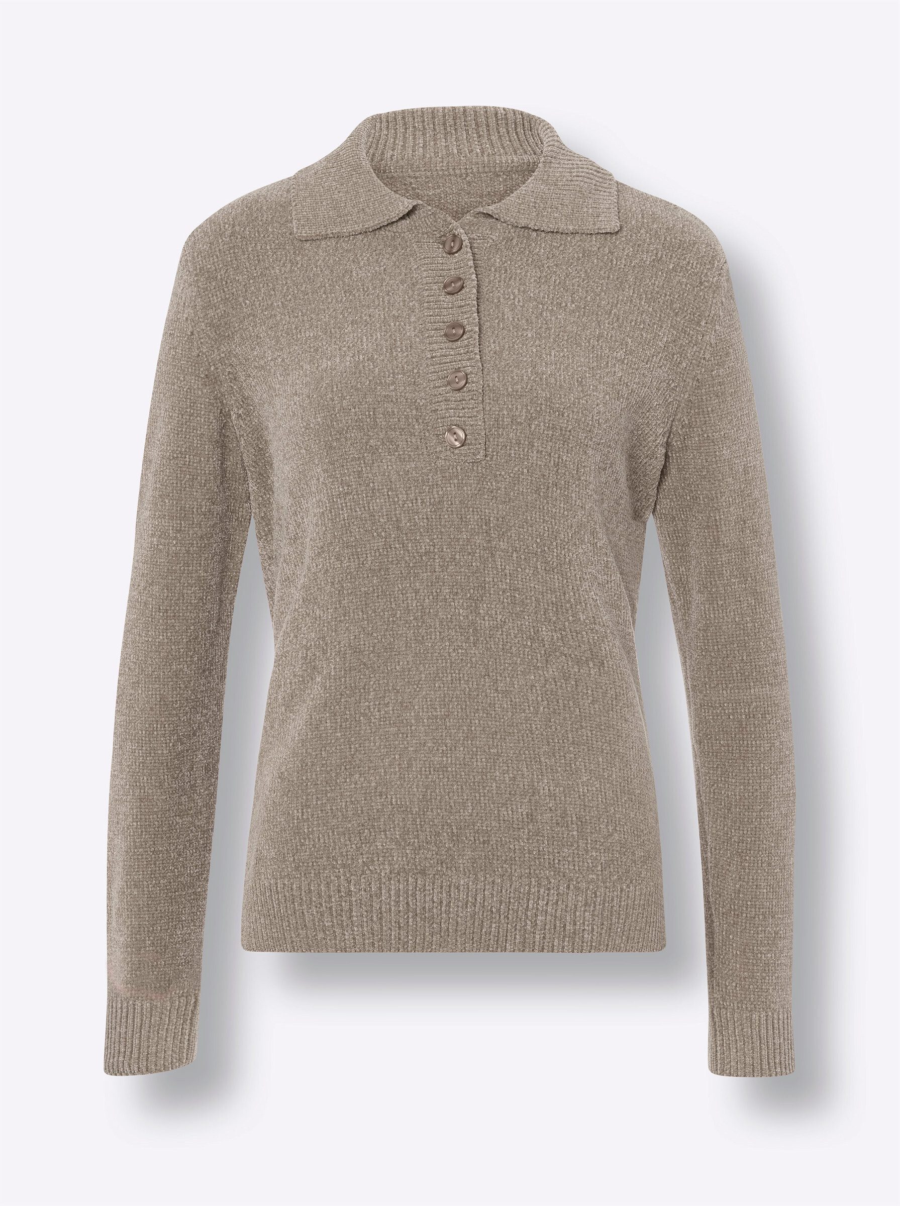 Strickpullover Polopullover Langarm Jersey