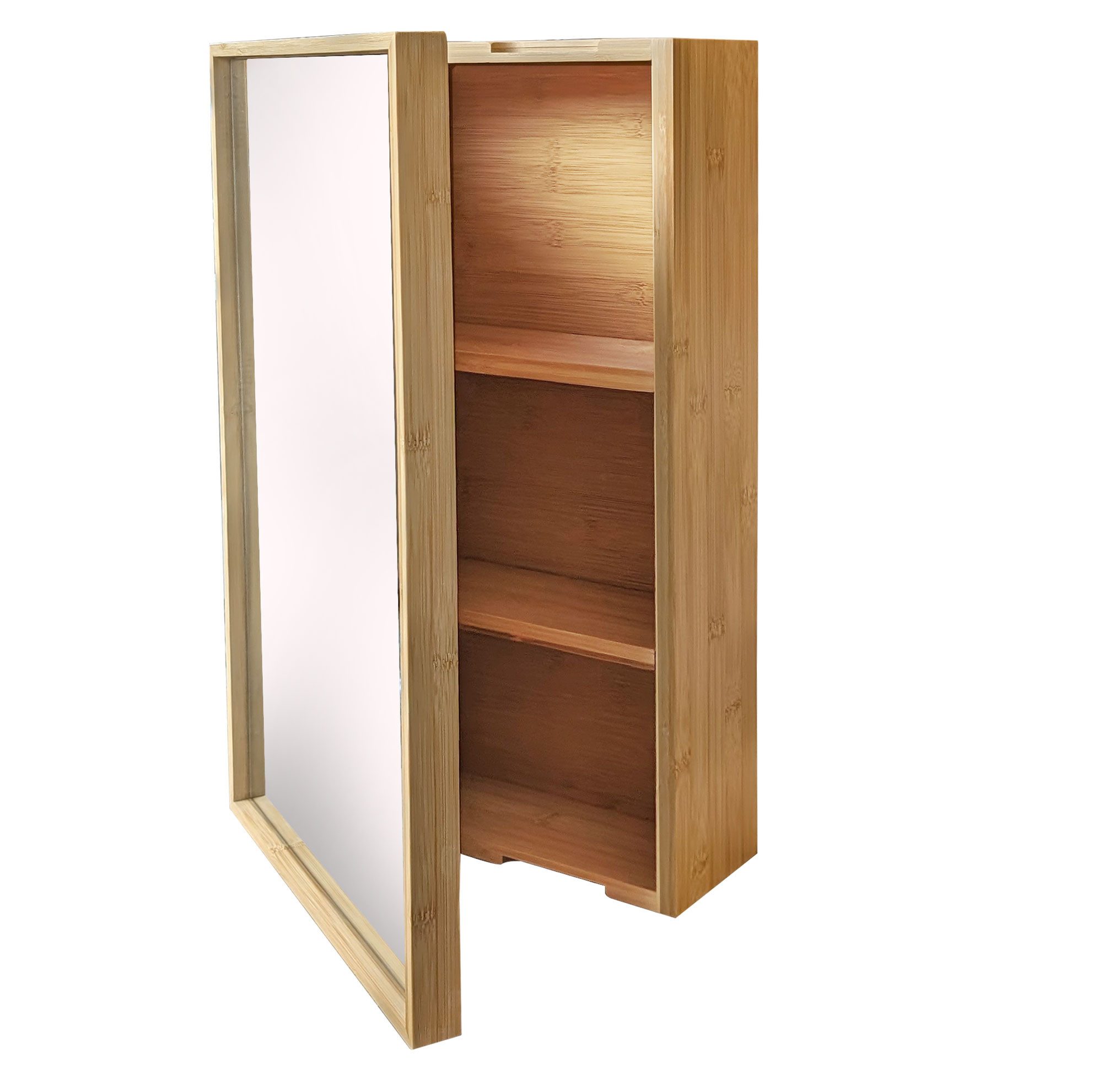 osoltus Badregal osoltus Spiegelschrank Bambus 60x35x14