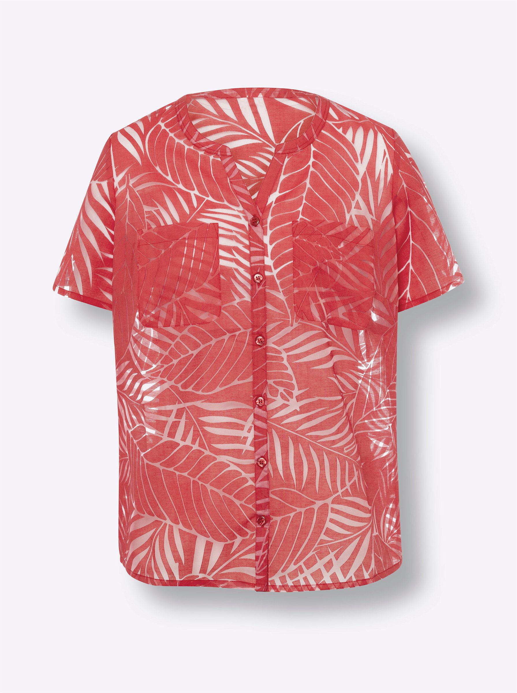 Klassische Bluse Kurzarm-Bluse Kurzarm