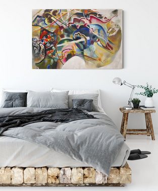 Pixxprint Leinwandbild Wassily Kandinsky - Bild mit weißem Rand, Wassily Kandinsky - Bild mit weißem Rand (1 St), Leinwandbild fertig bespannt, inkl. Zackenaufhänger