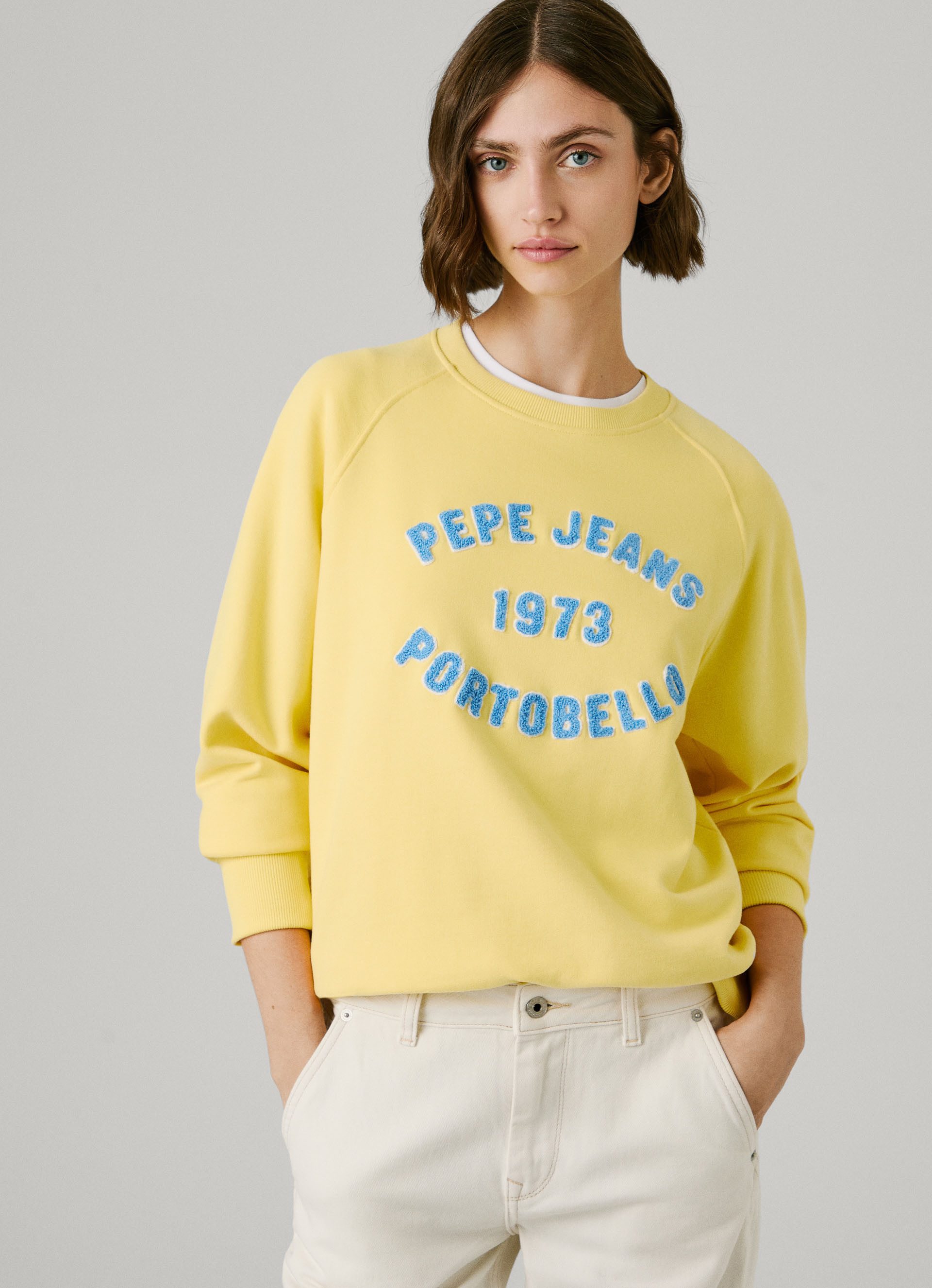 Pepe Jeans Sweatshirt BAIA Rundhals, Baumwollmix günstig online kaufen