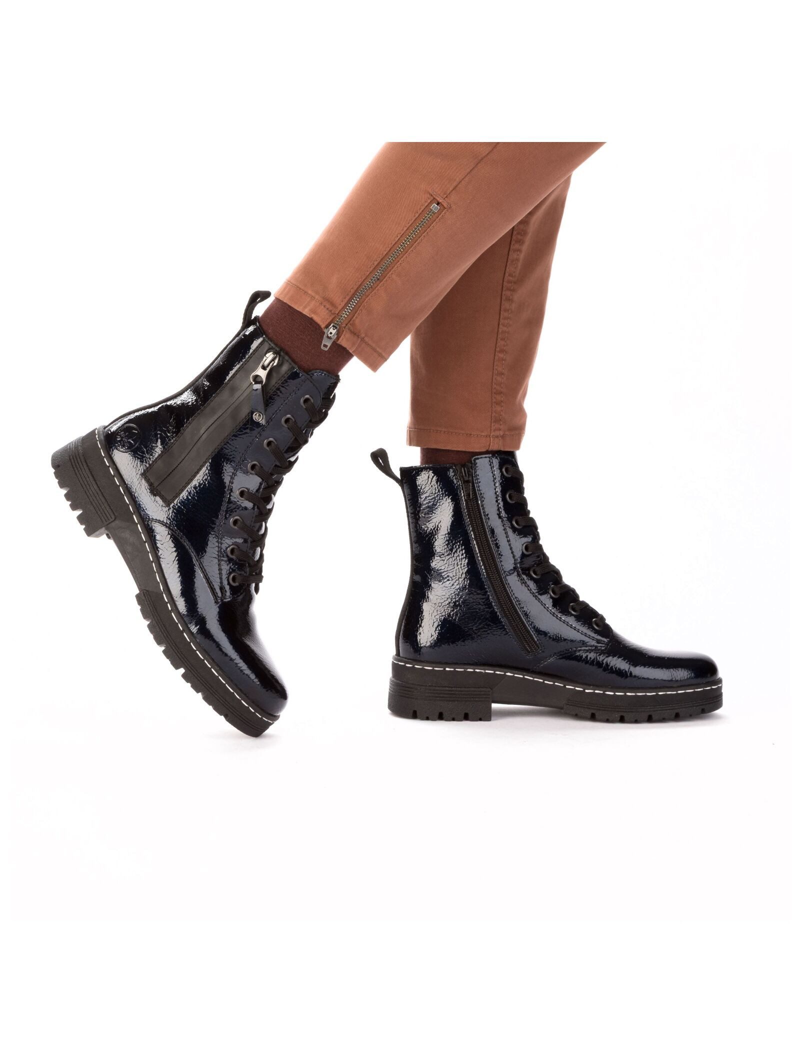 Rieker Rieker Stiefelette Lederimitat Schnürstiefelette