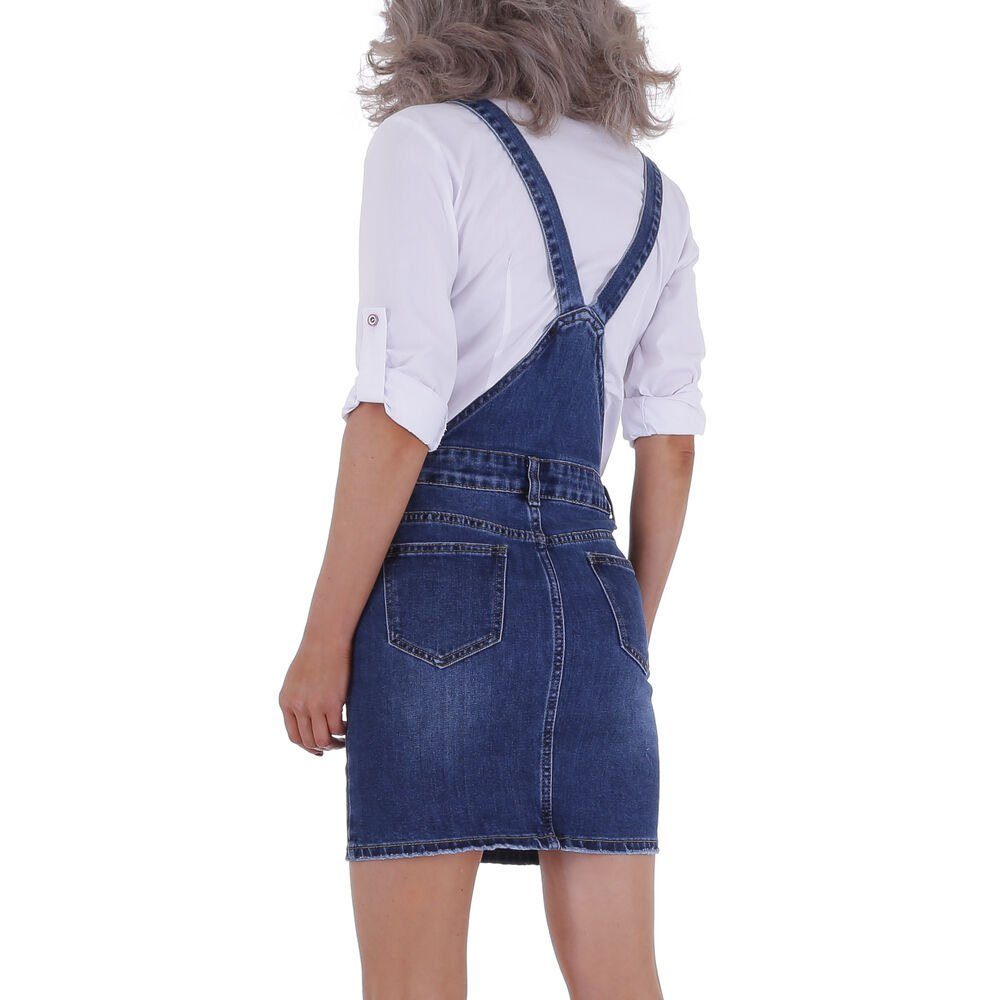 Ital-Design Bleistiftrock Damen Freizeit (79612954) Stretch Jeansrock in Blau