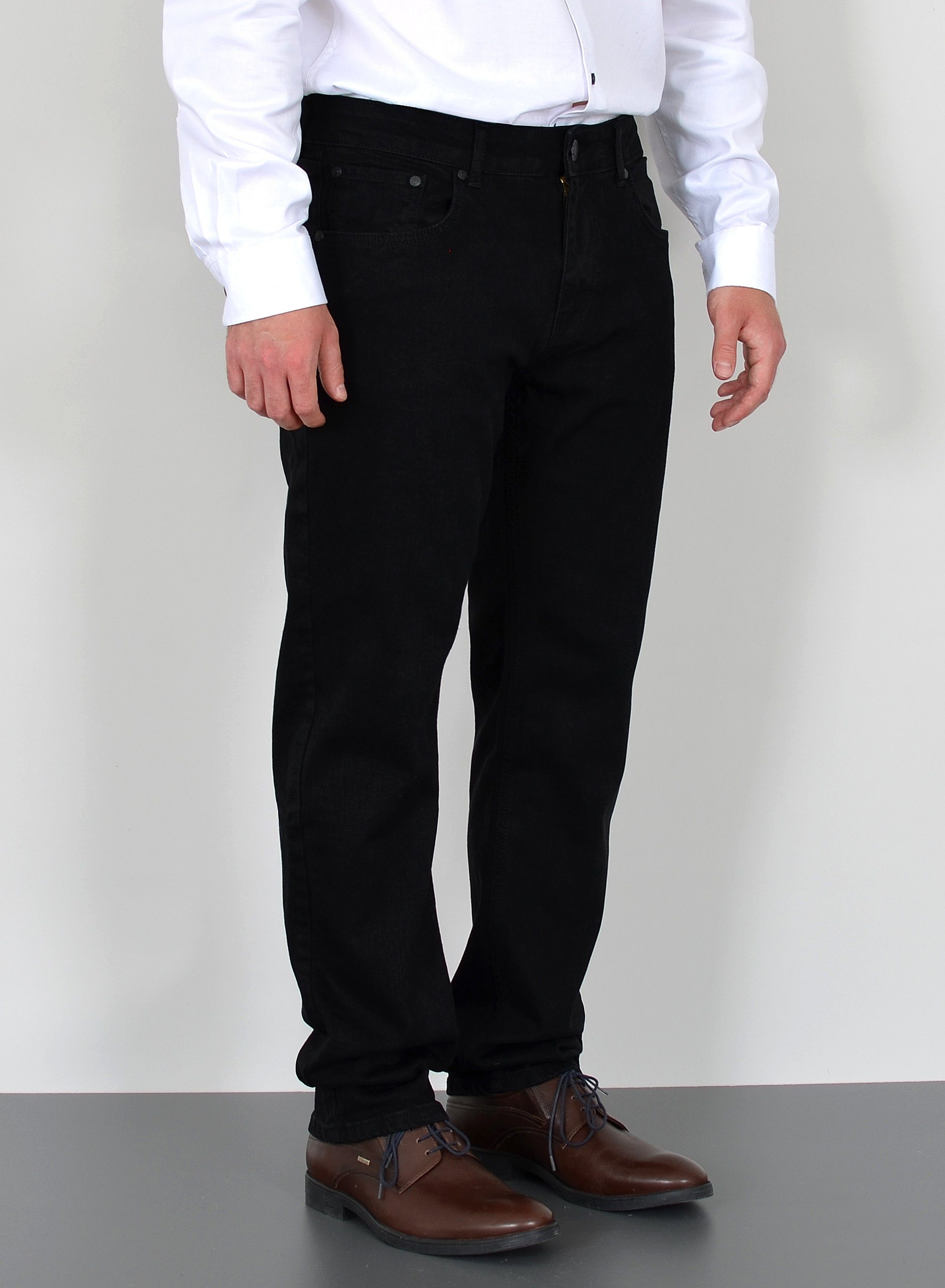 ADAM JEANS Straight-Jeans Herren Jeans Straight Hose Stretch Regular Fit Jeanshose Comfort Fit Straight Jeans Herren Hose normale Leibhöhe Jeans Gerade Schnitt
