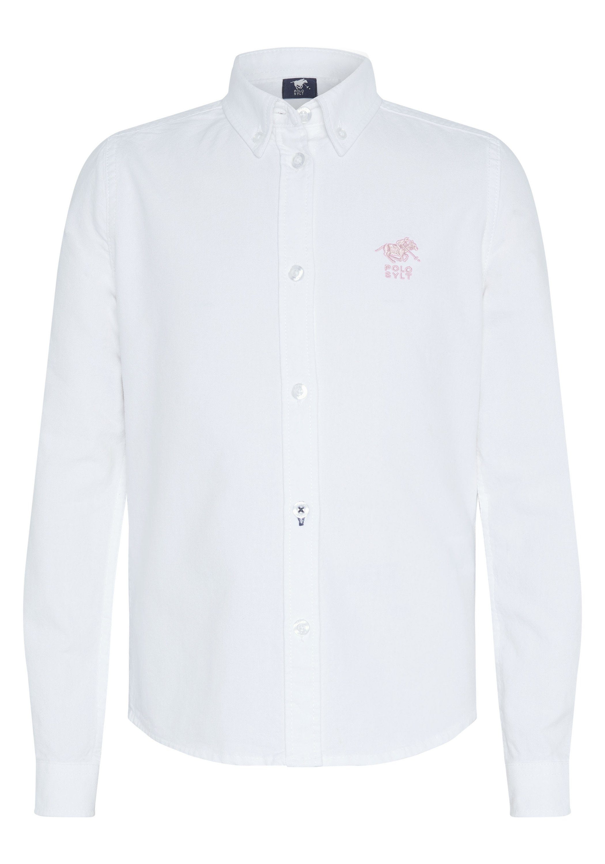 Polo Sylt Hemdbluse aus hochwertiger Oxford Qualität 11-0601 Bright White